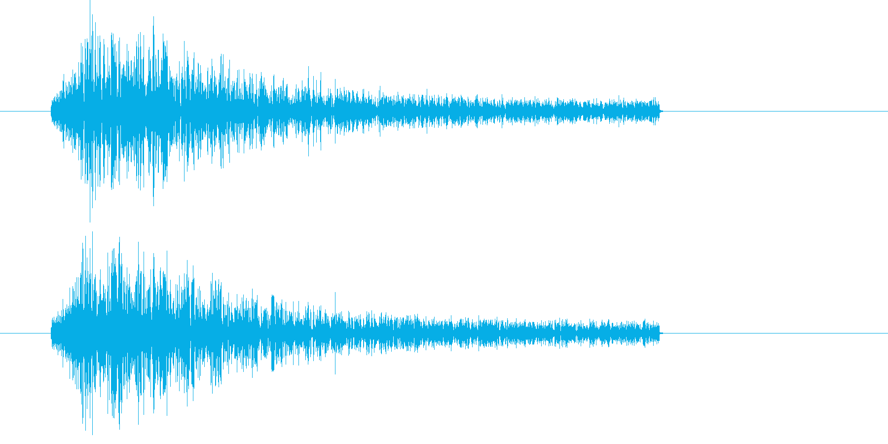 不思議な感じの電子音です。の再生済みの波形