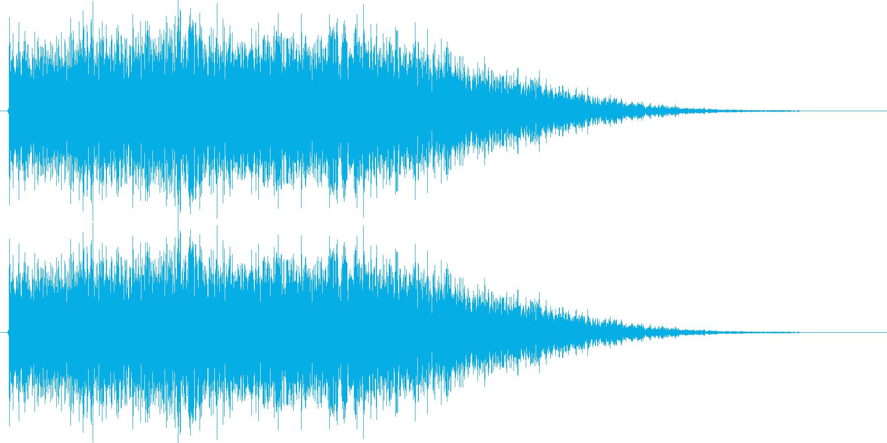 ロボが合体や変形する時の音の再生済みの波形