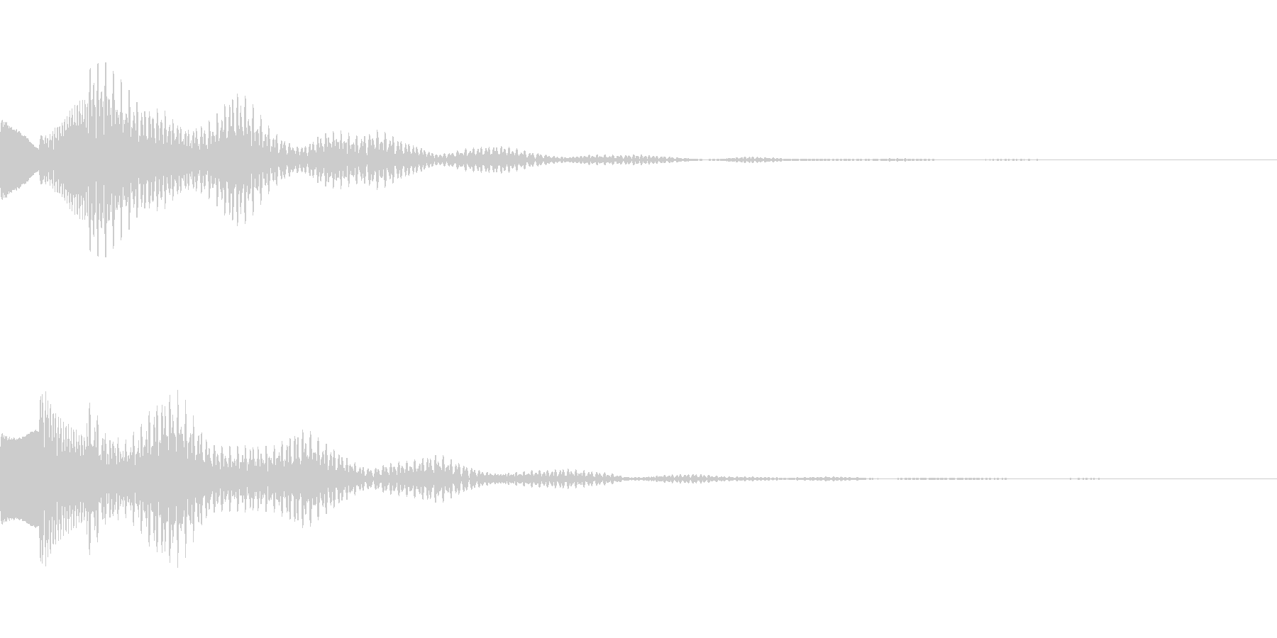 サスペンスっぽい怪しい単音のエレピ音の未再生の波形