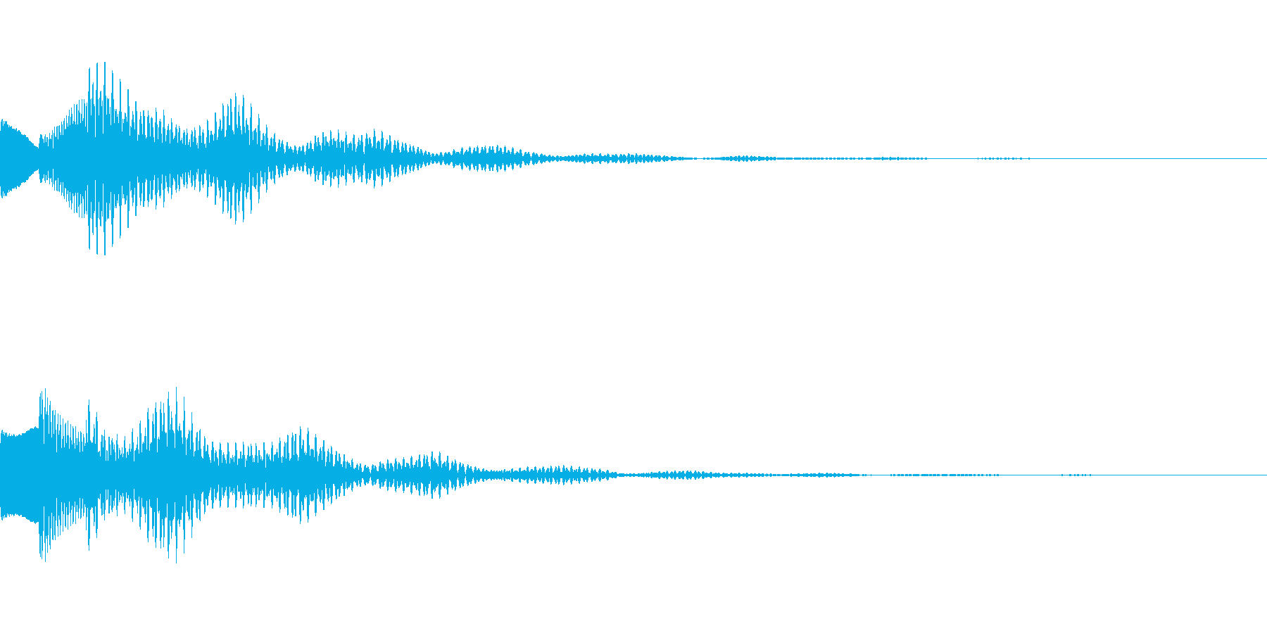 サスペンスっぽい怪しい単音のエレピ音の再生済みの波形