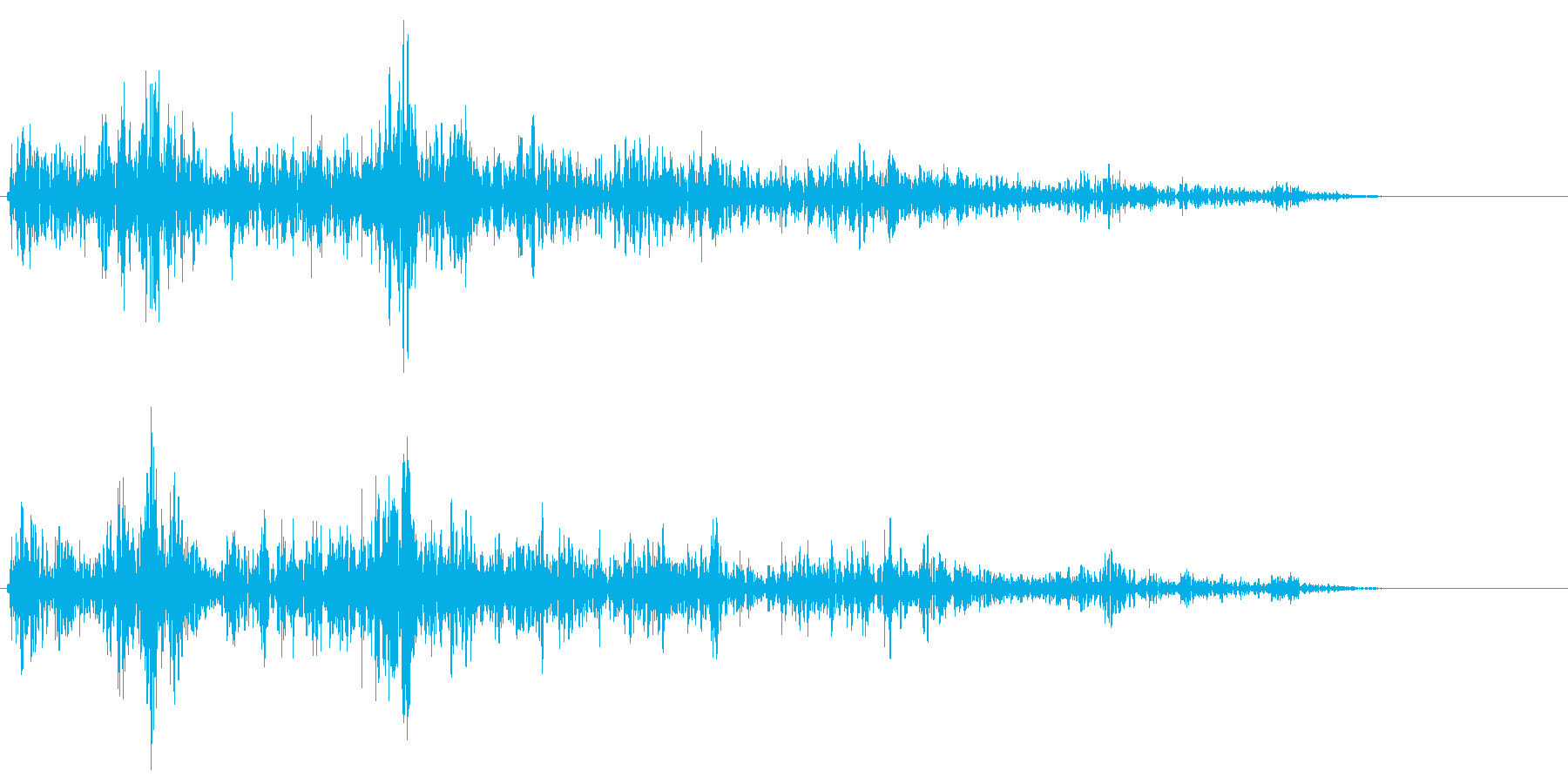 ゲーム、映像などに使える音ですの再生済みの波形