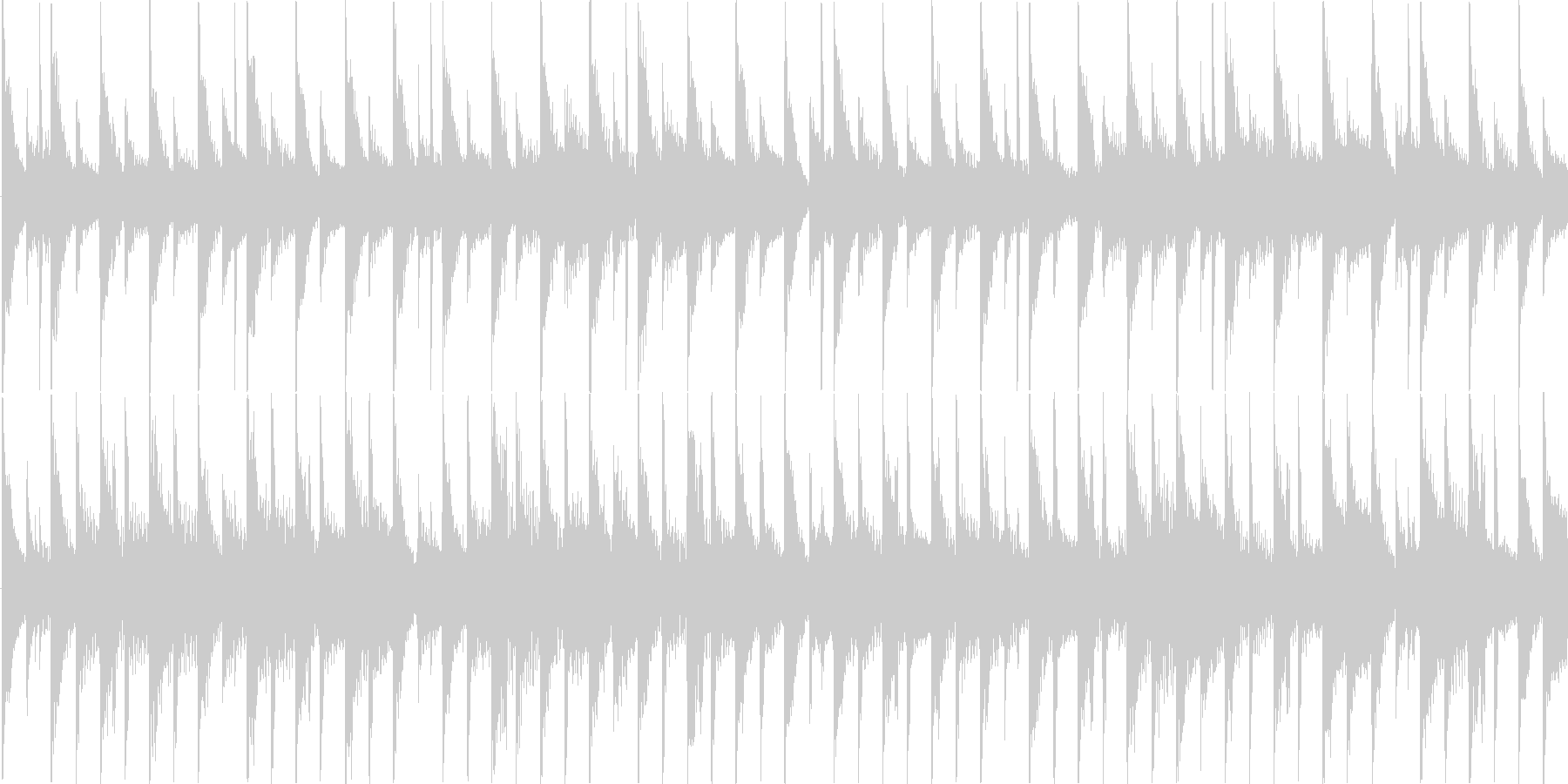 電子的な音で繰り返される楽曲です。の未再生の波形