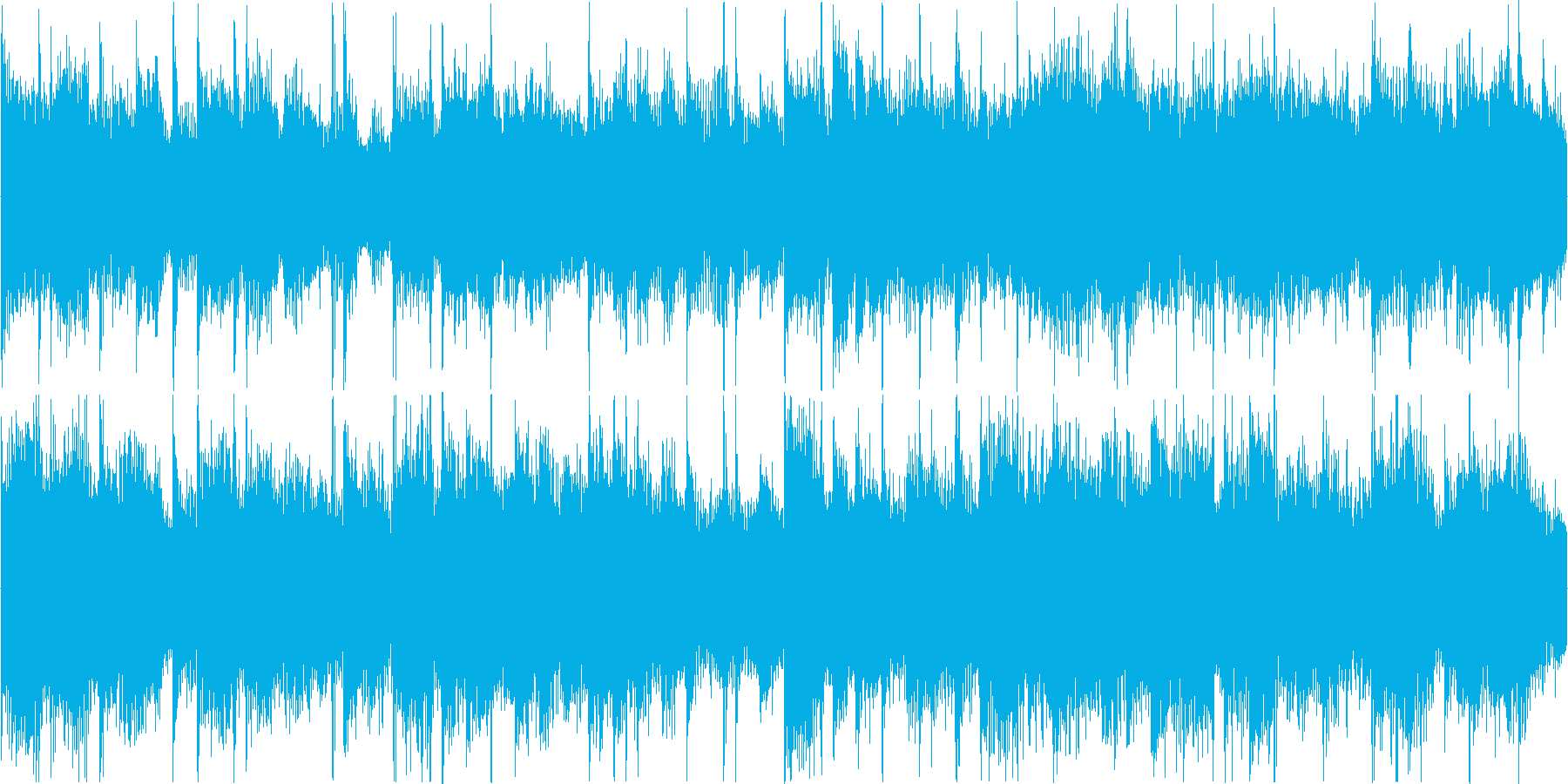 リズミックなイメージをした楽曲です。の再生済みの波形