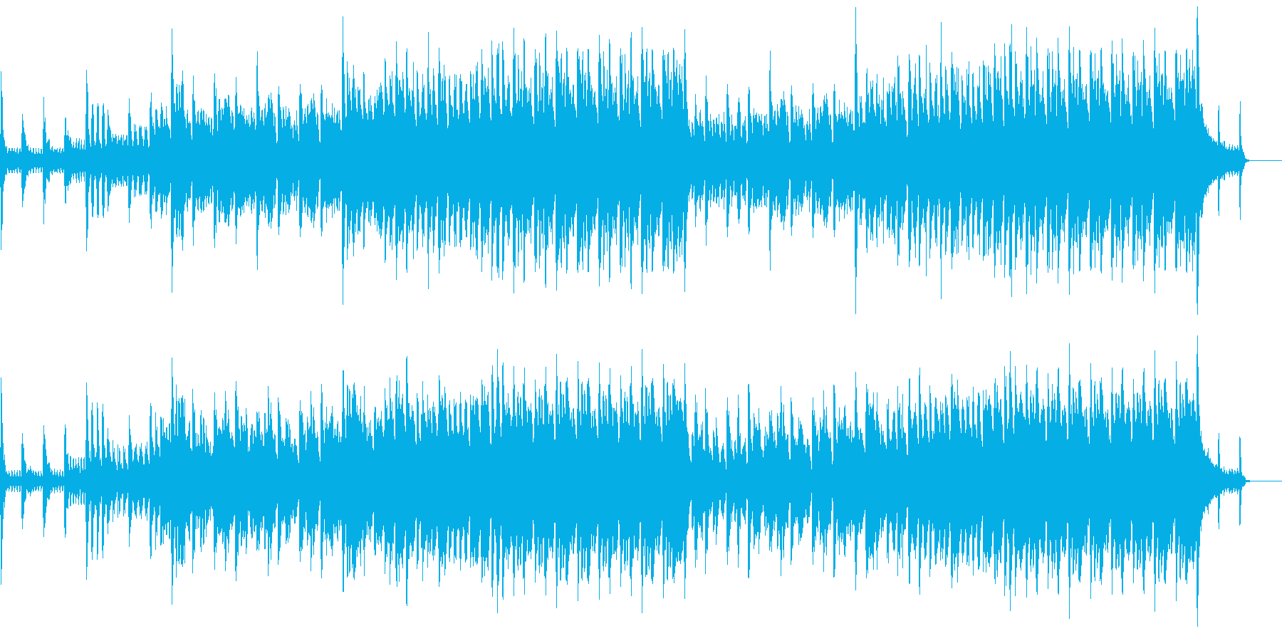 ストリングスとピアノの爽やかBGMの再生済みの波形