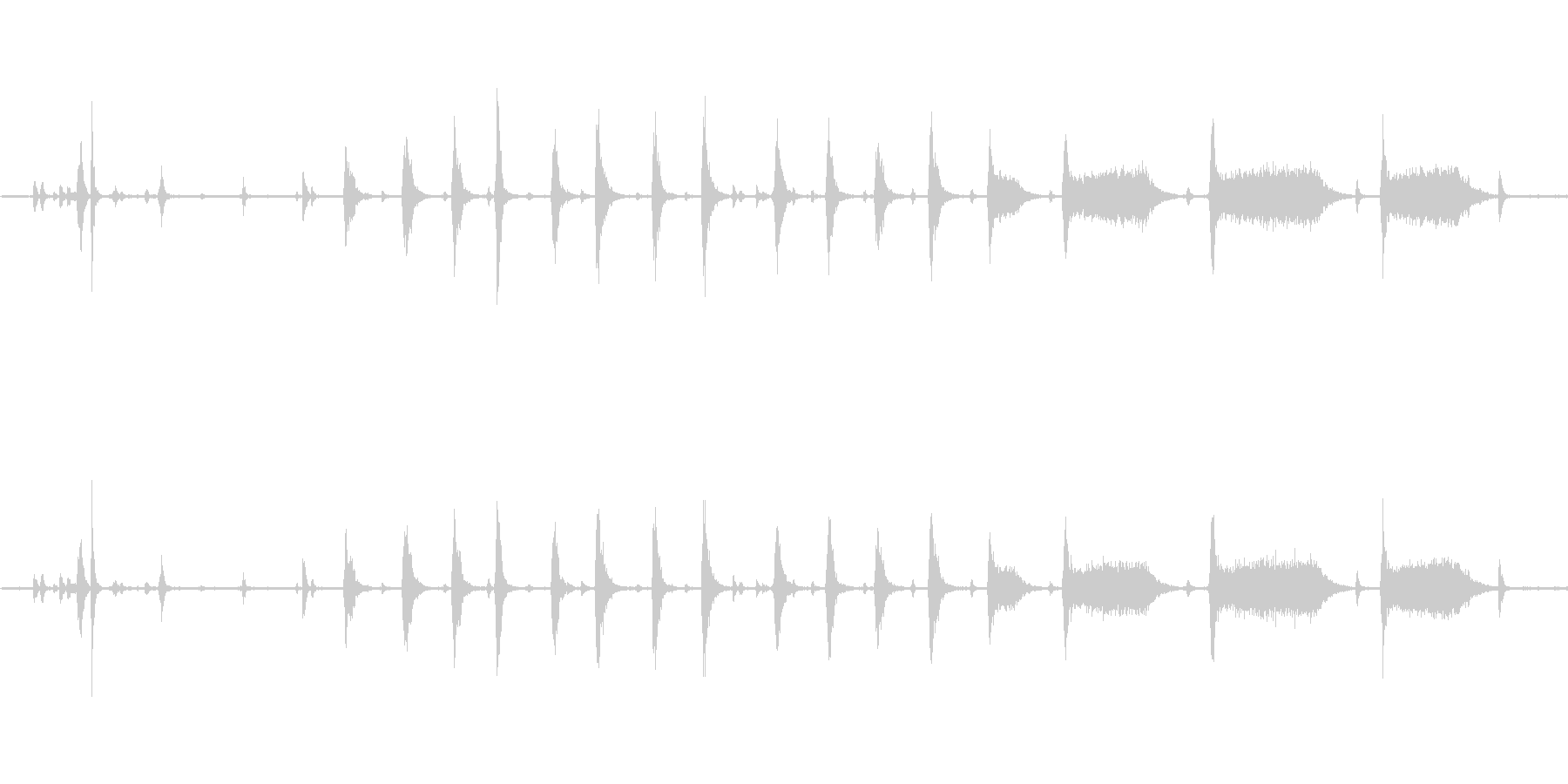 フードプロセッサーの開閉・動作音ですの未再生の波形