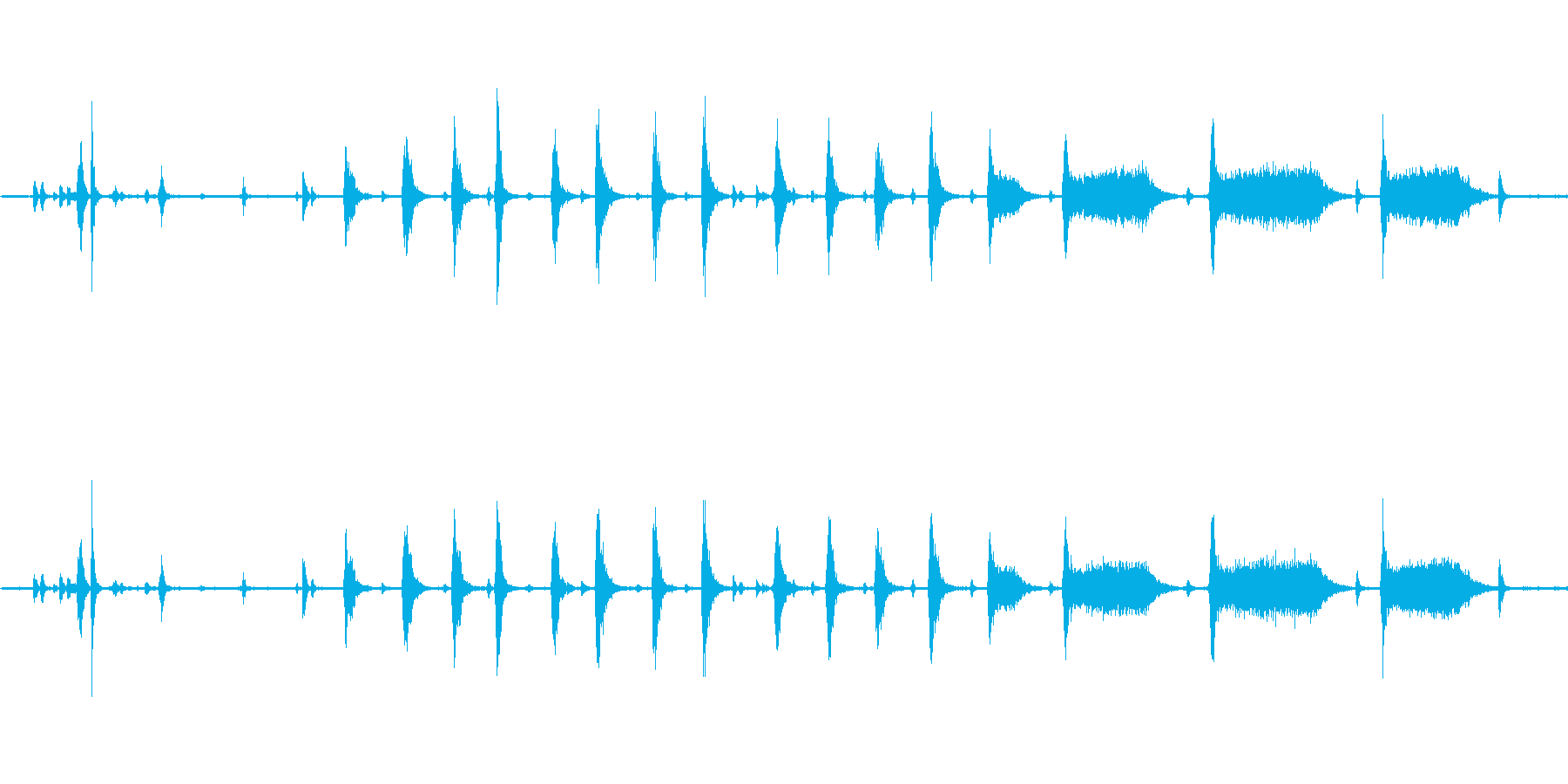 フードプロセッサーの開閉・動作音ですの再生済みの波形