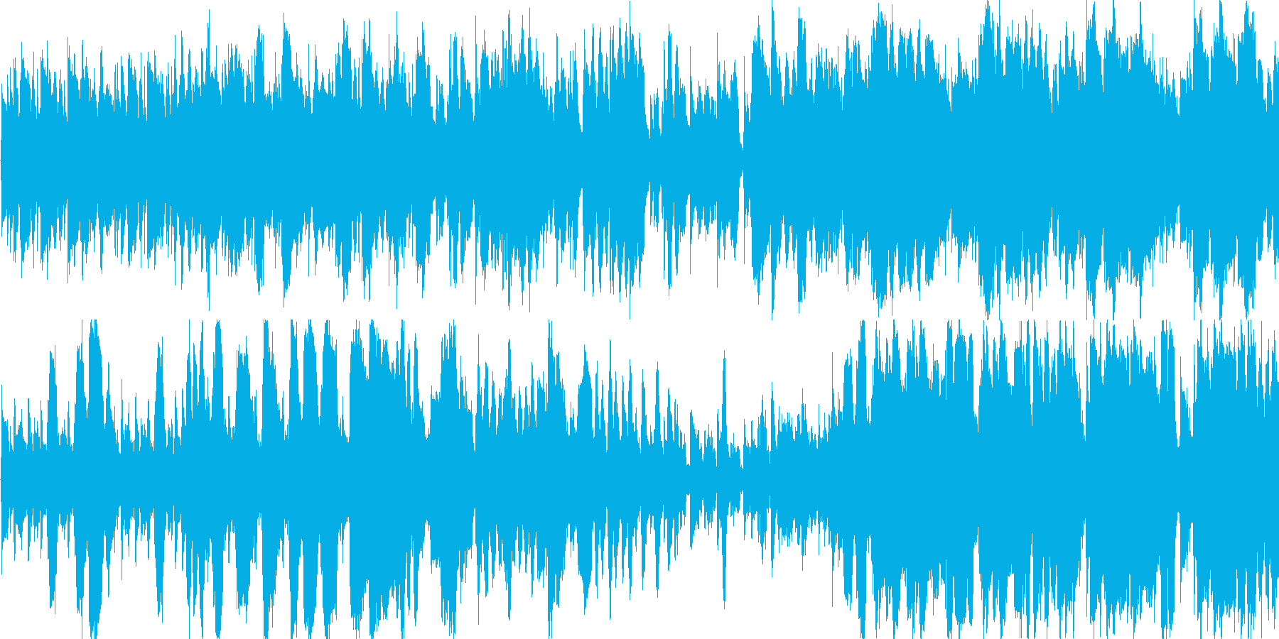 軽快なモンゴル民族調のダンス曲のイメージの再生済みの波形