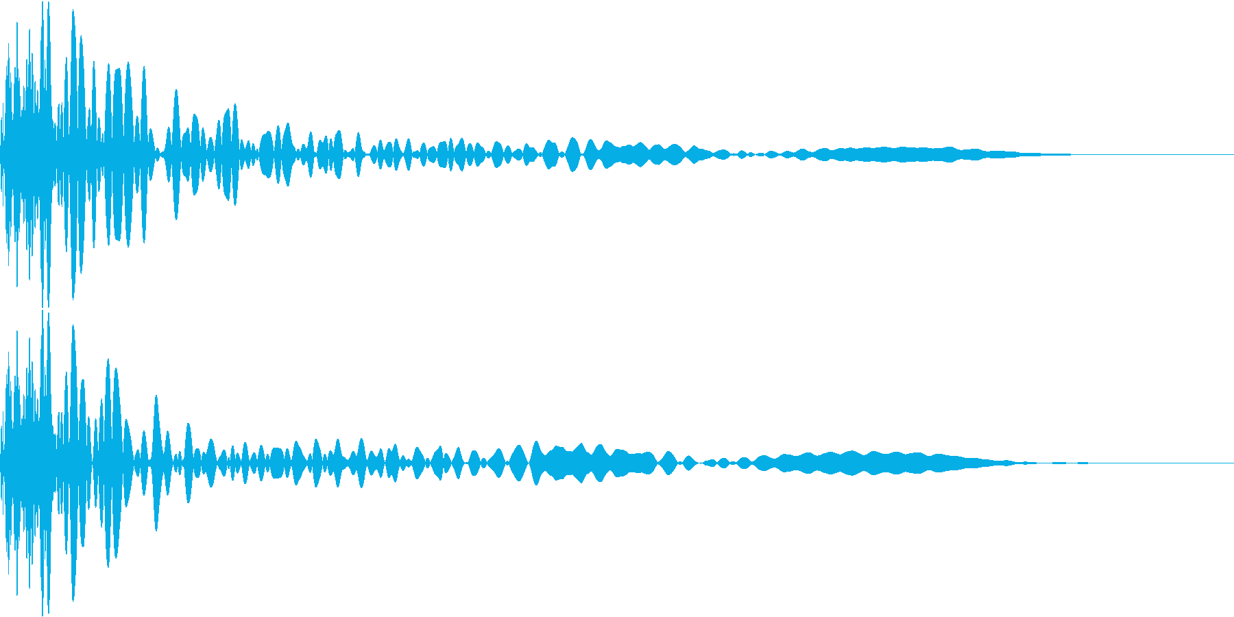 打撃音_その6の再生済みの波形