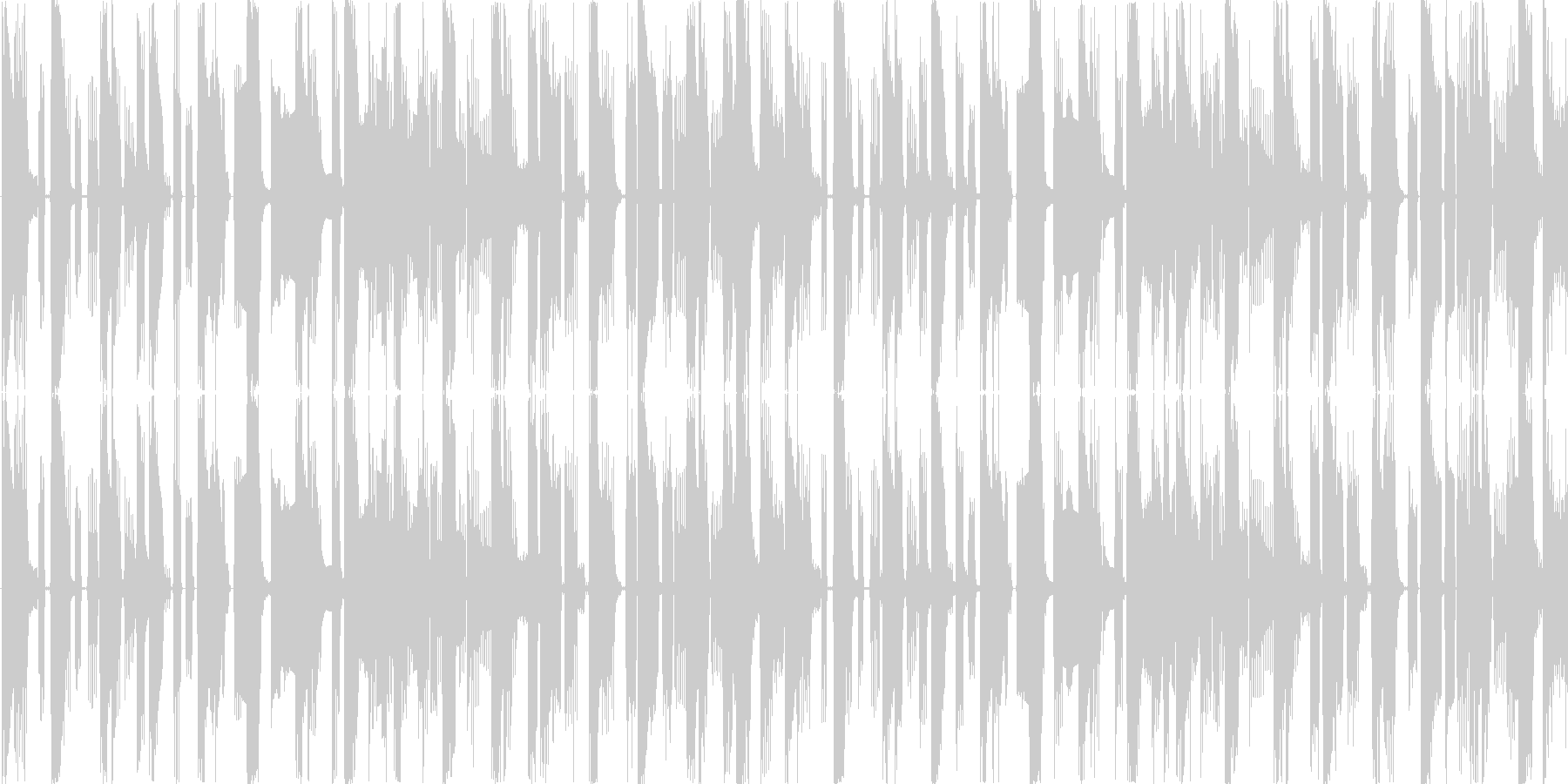 電子的な音で繰り返される楽曲です。の未再生の波形