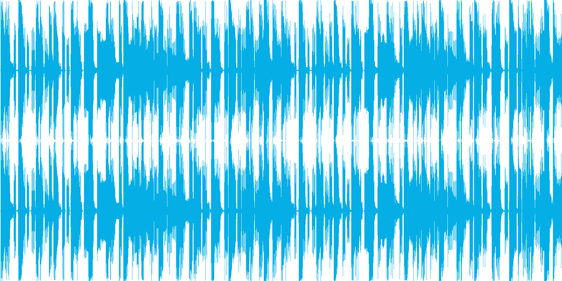電子的な音で繰り返される楽曲です。の再生済みの波形