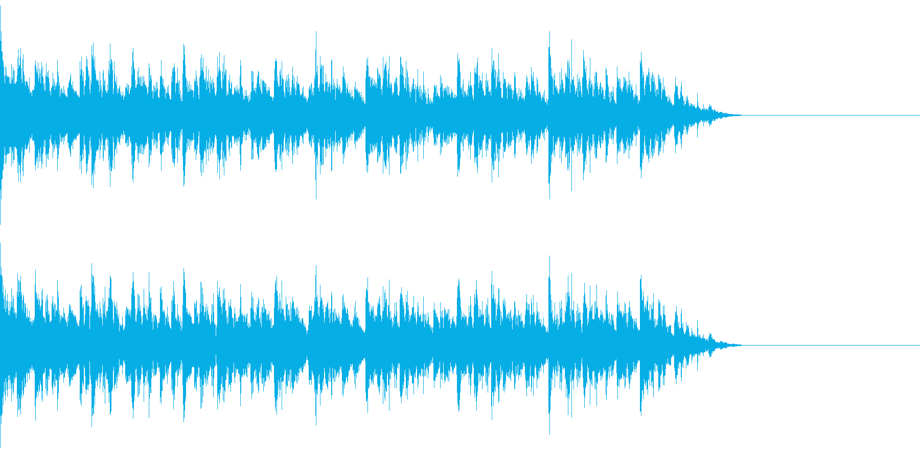 guitarのカッティングが独特の再生済みの波形
