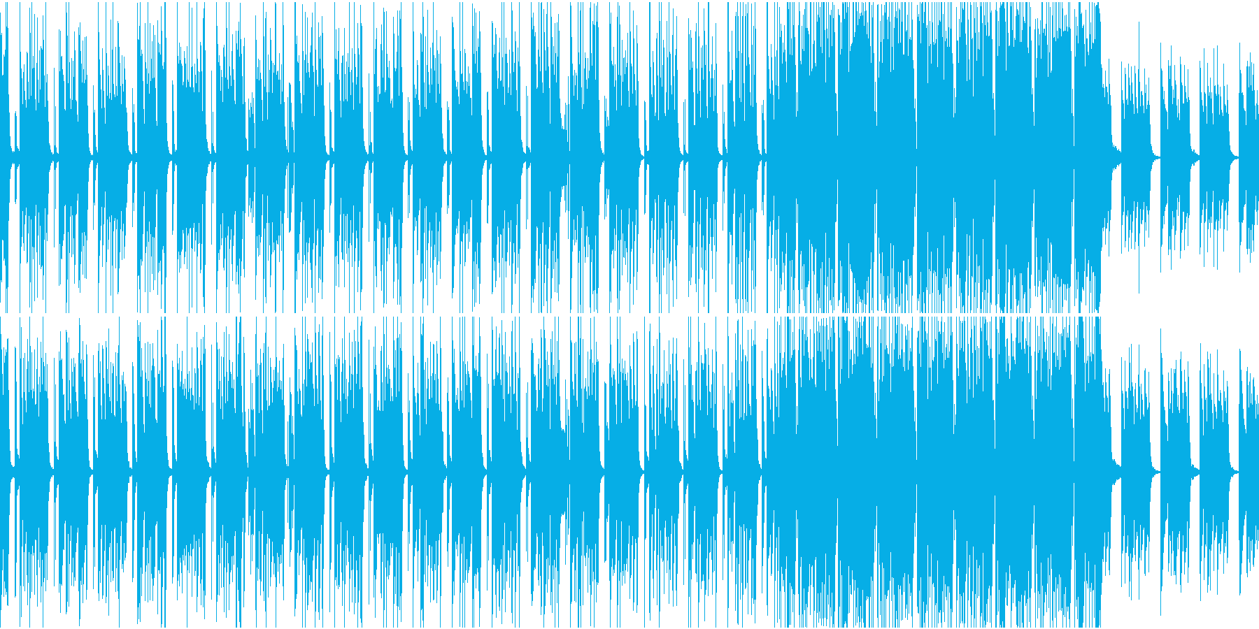爽やかでポップに朝が始まるBGMの再生済みの波形