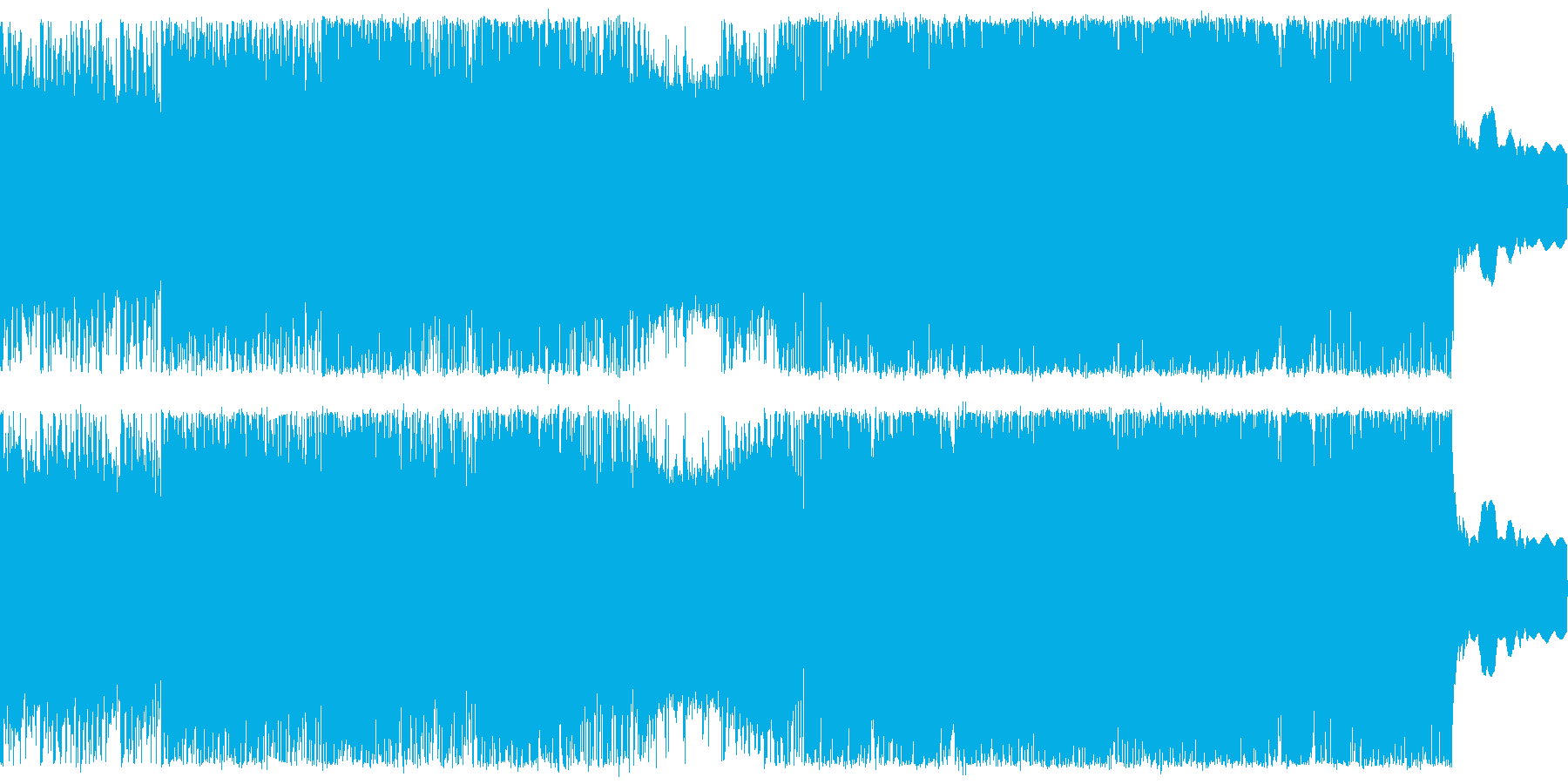 緊迫感のあるバトル向け曲の再生済みの波形