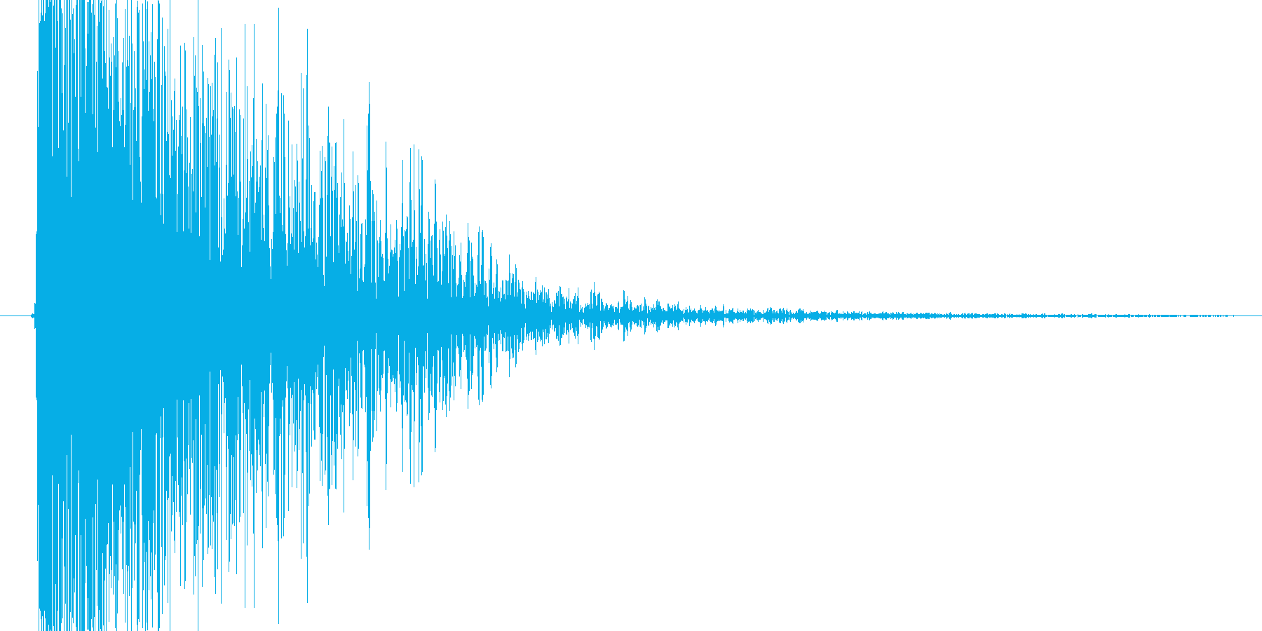 魔法を使ったようなピュルルルという音の再生済みの波形