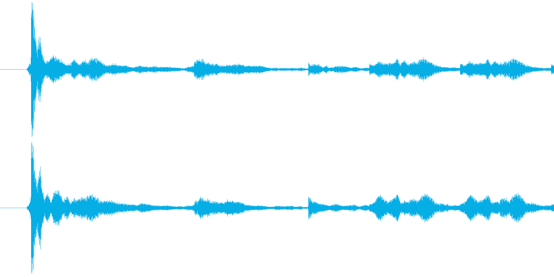 129_鍵を落とす音 チャリーンの再生済みの波形