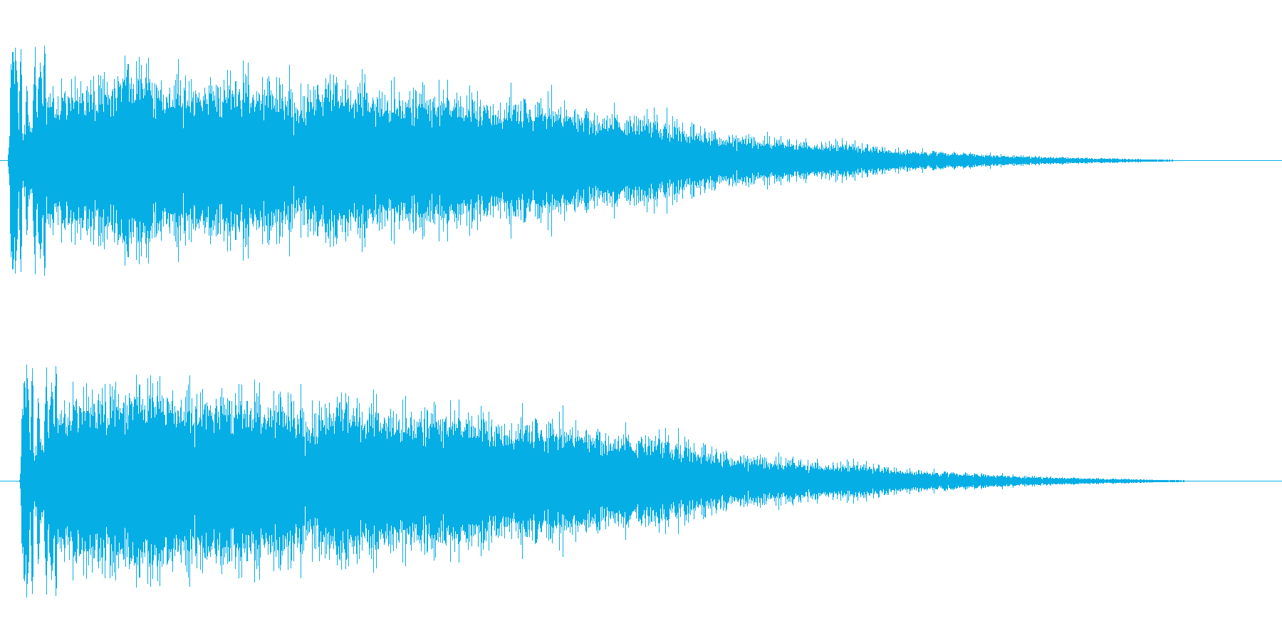 シューン(SF系の効果音)の再生済みの波形
