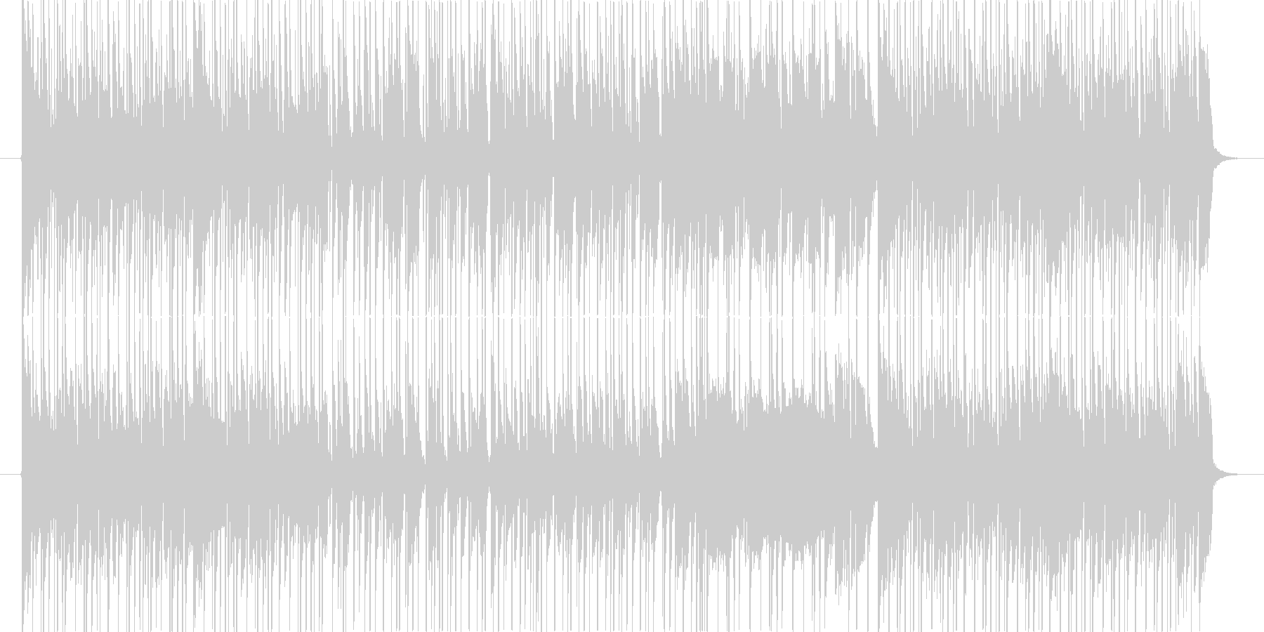 ファンク風BGMの未再生の波形