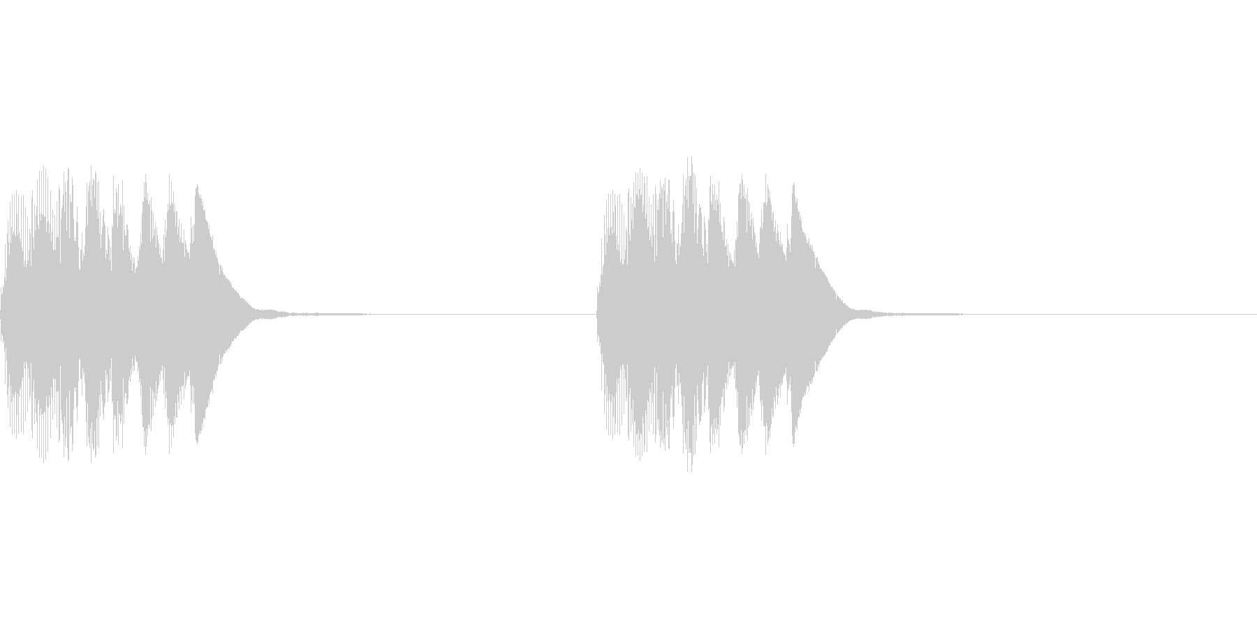 着信音、お知らせ音、アラーム音の未再生の波形