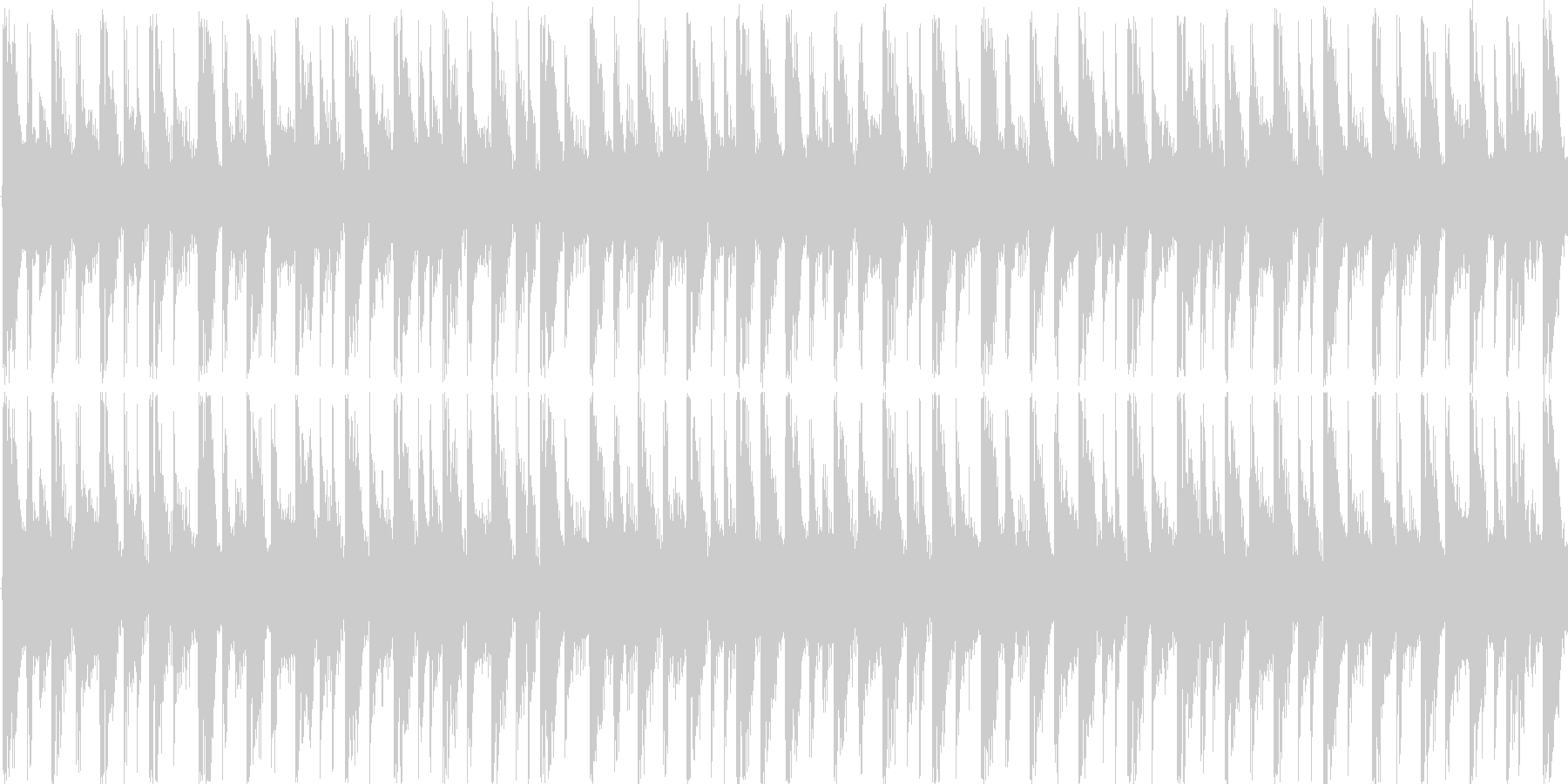 ハウスのリズムを基本にした楽曲です。の未再生の波形