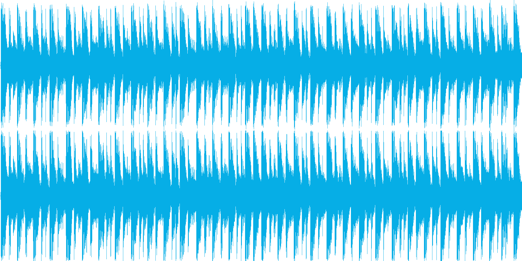 ハウスのリズムを基本にした楽曲です。の再生済みの波形