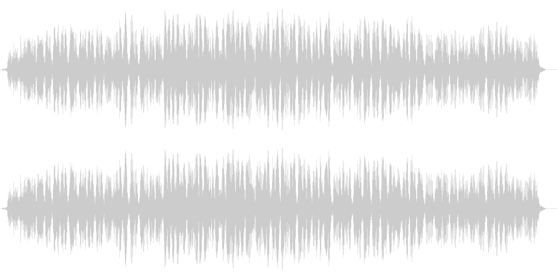 うがいの音です、(ガラガラ)の未再生の波形