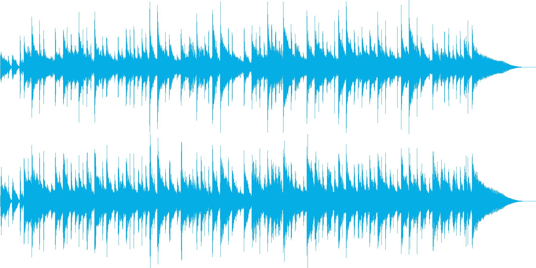 CM音楽を意識した爽やかで軽快な曲の再生済みの波形
