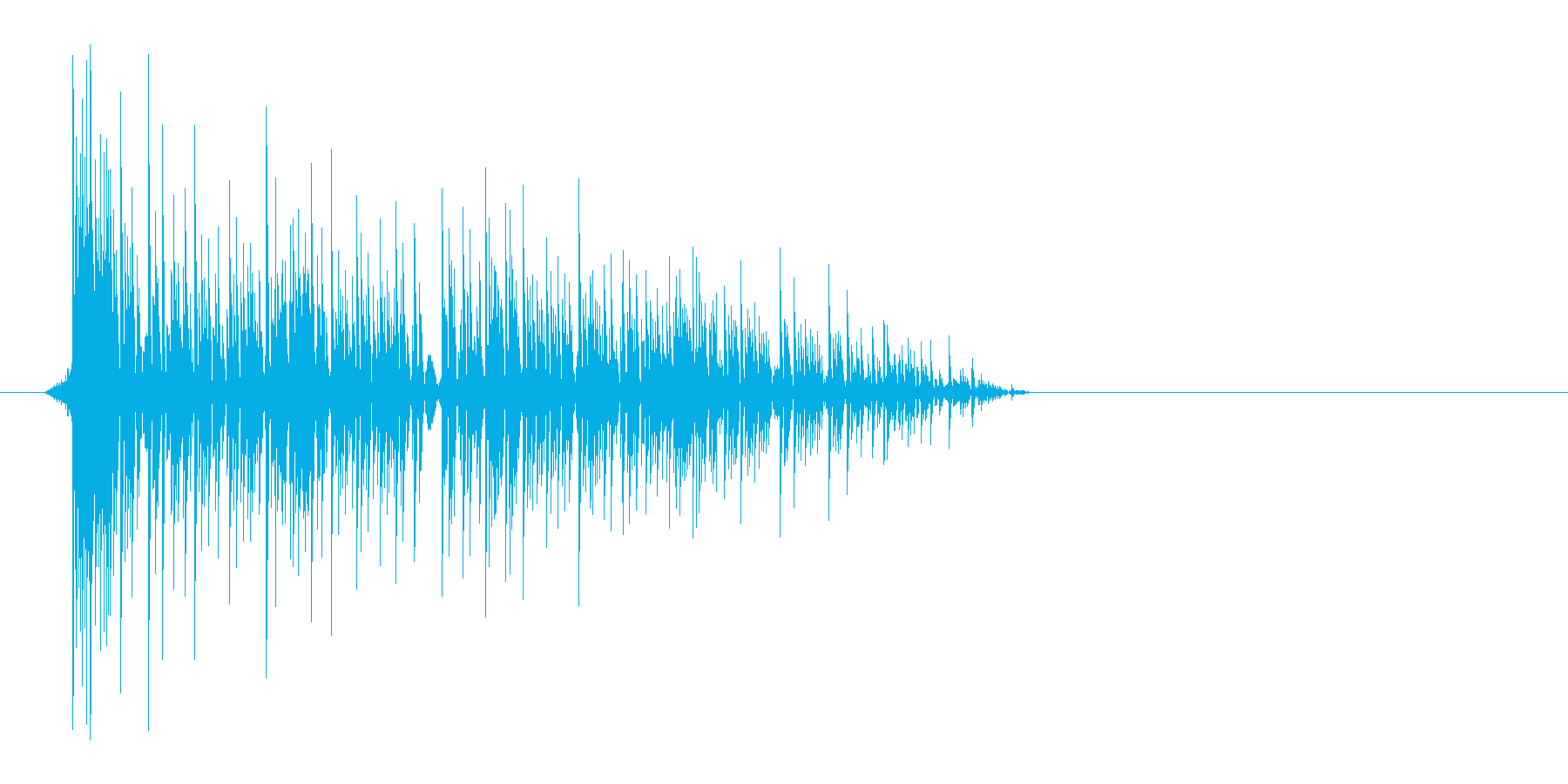 ゲーム(ファミコン風)爆発音_035の再生済みの波形