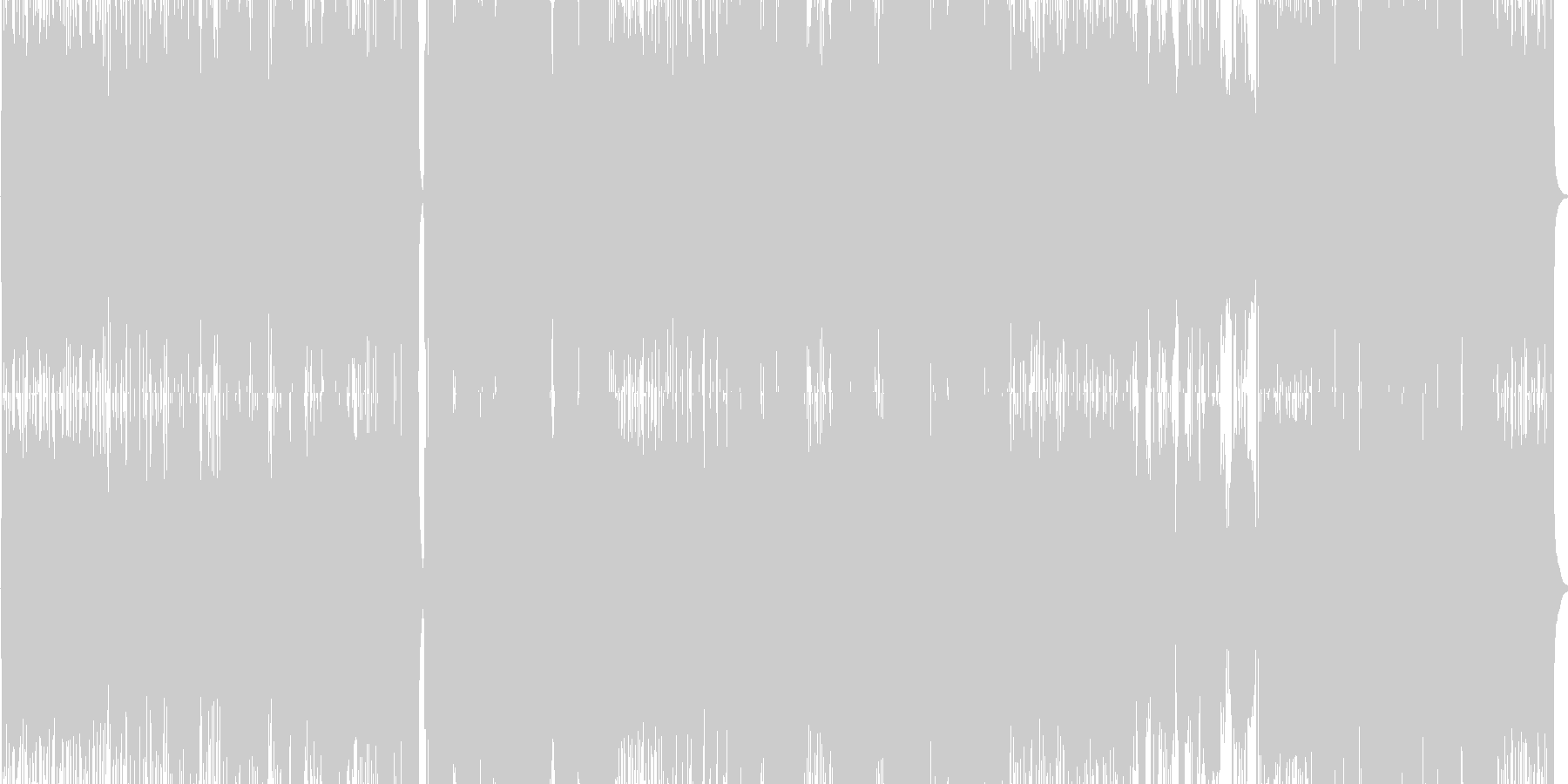 愛する人を想う情熱的ロックの未再生の波形