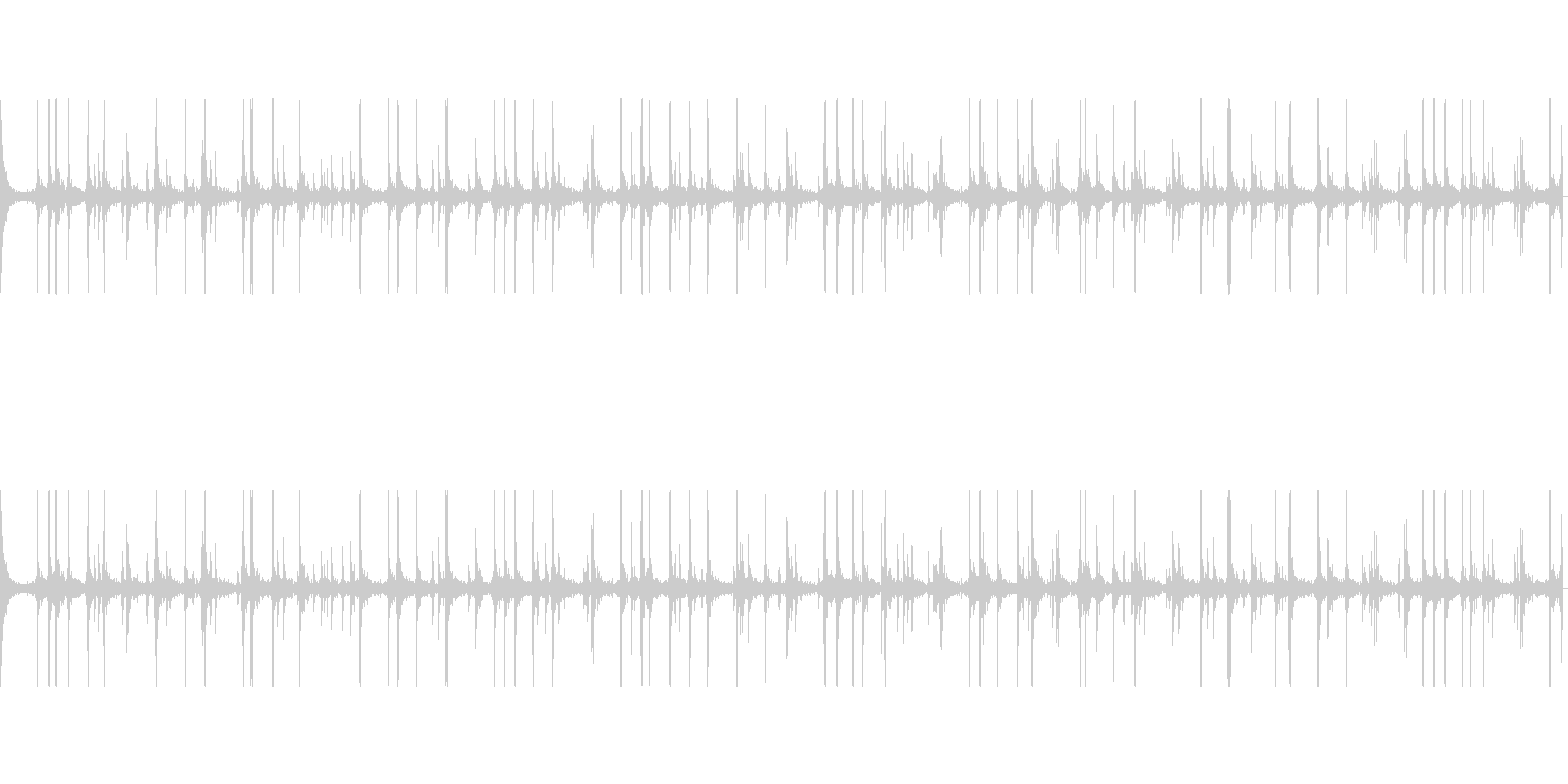 かつかつ(足音)の未再生の波形