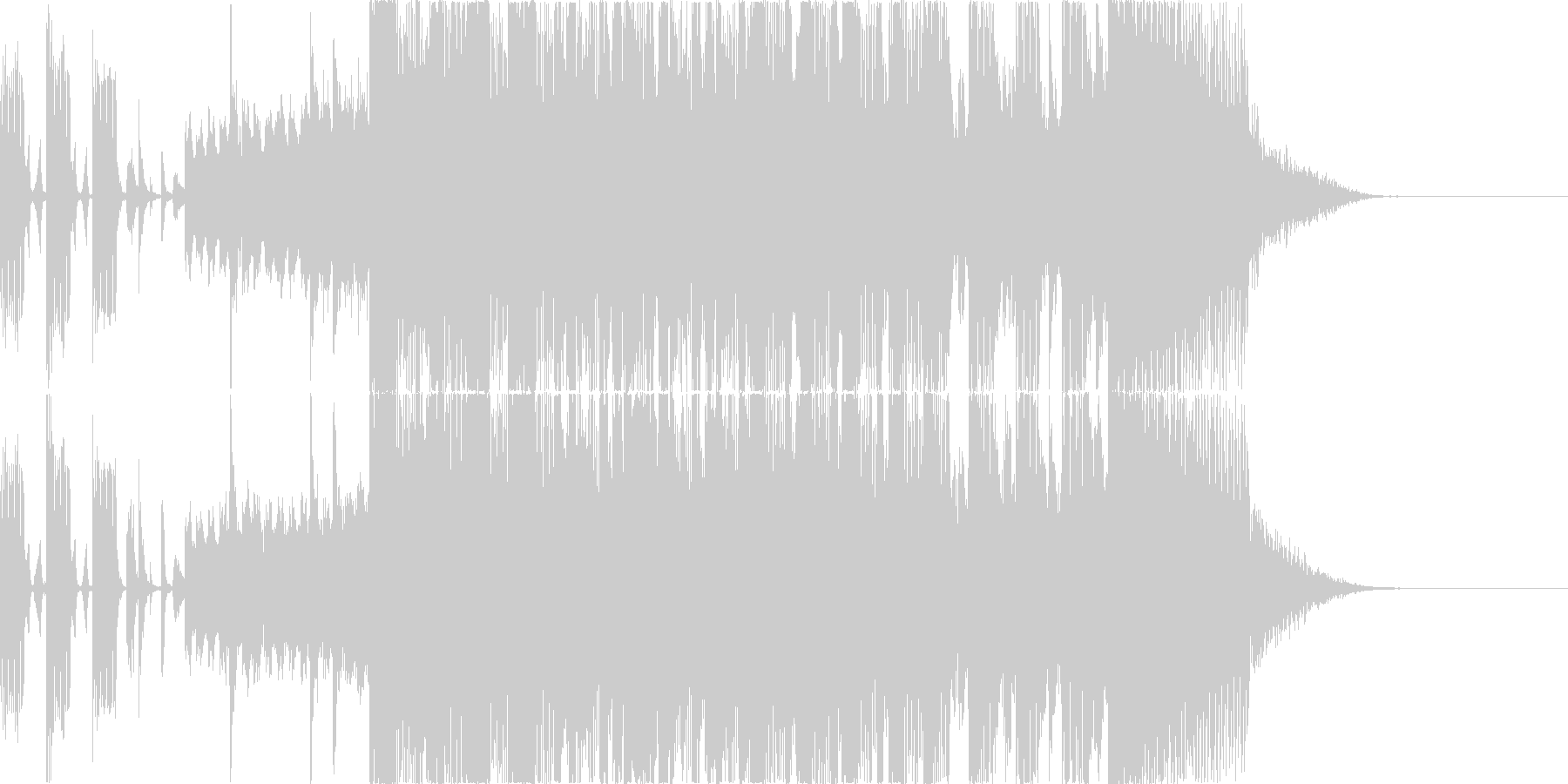 沖縄っぽいアタック音の未再生の波形
