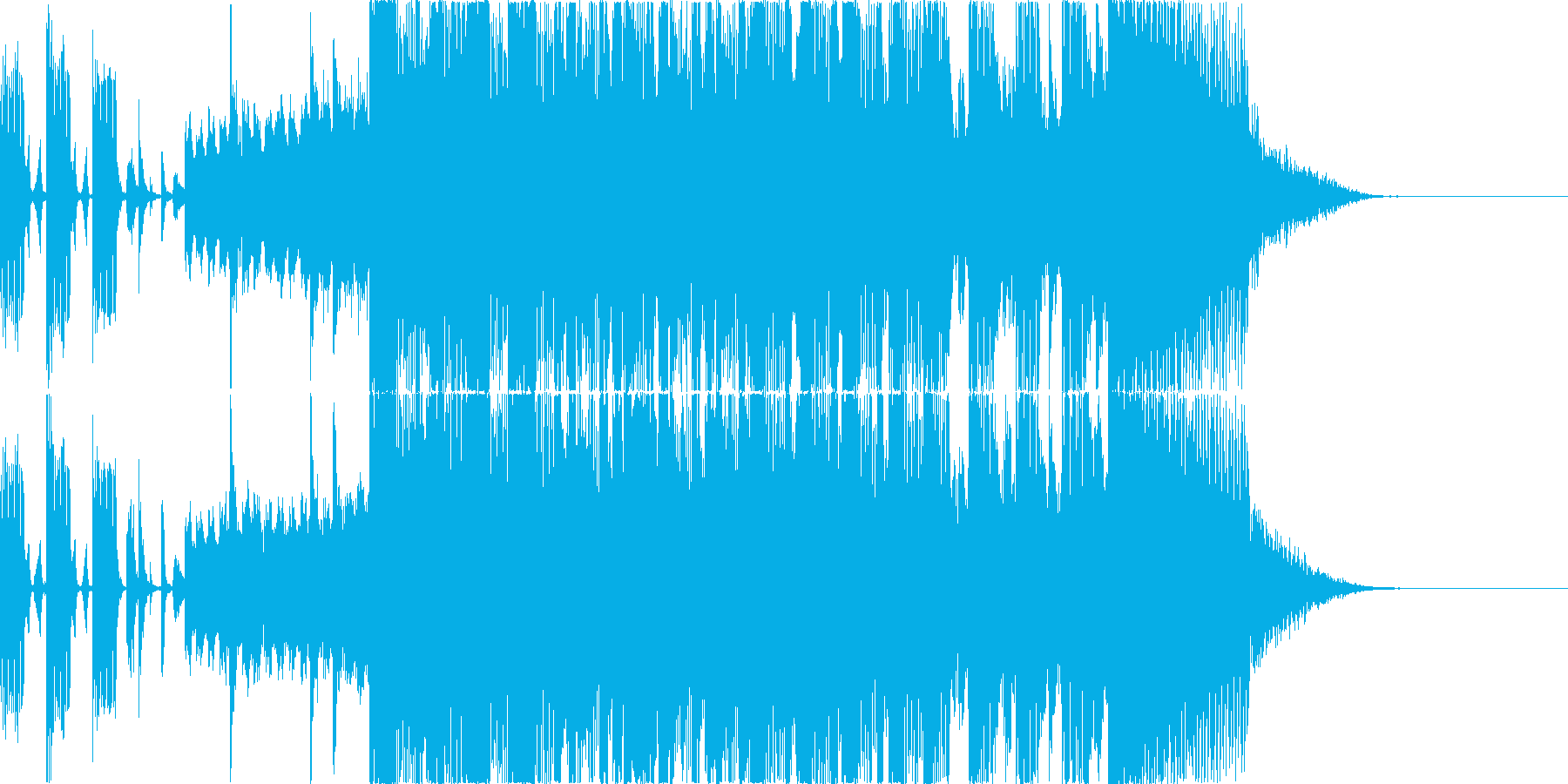 沖縄っぽいアタック音の再生済みの波形