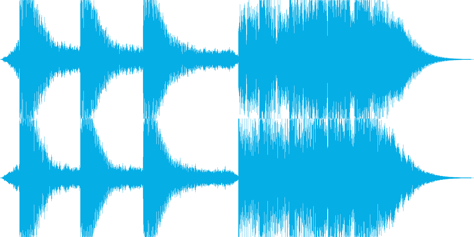 サイファイのダークでSF的な衝撃音の再生済みの波形