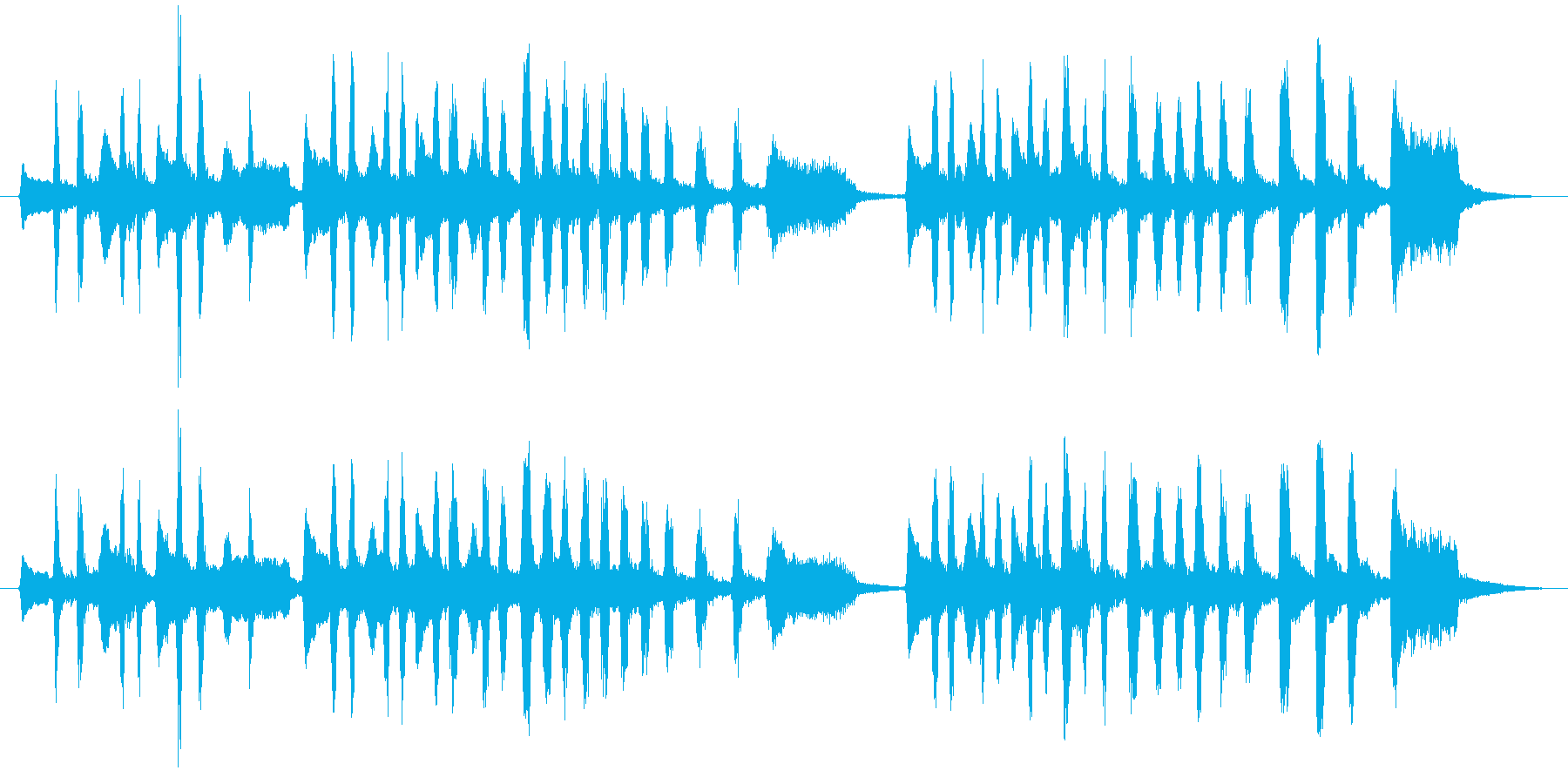 ワクワクするアコーディオンの小曲の再生済みの波形