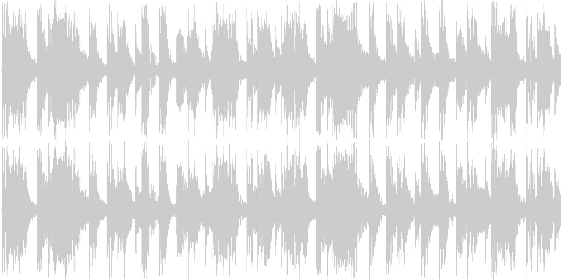 ハードなドラムを基本にした楽曲です。の未再生の波形