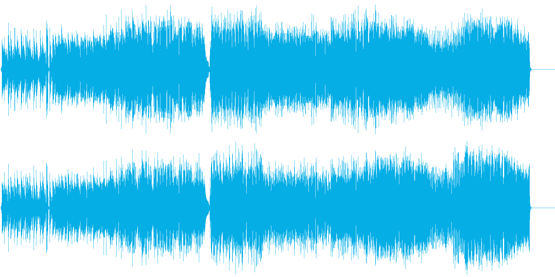 【夕暮れを歩くイメージのBGM】の再生済みの波形