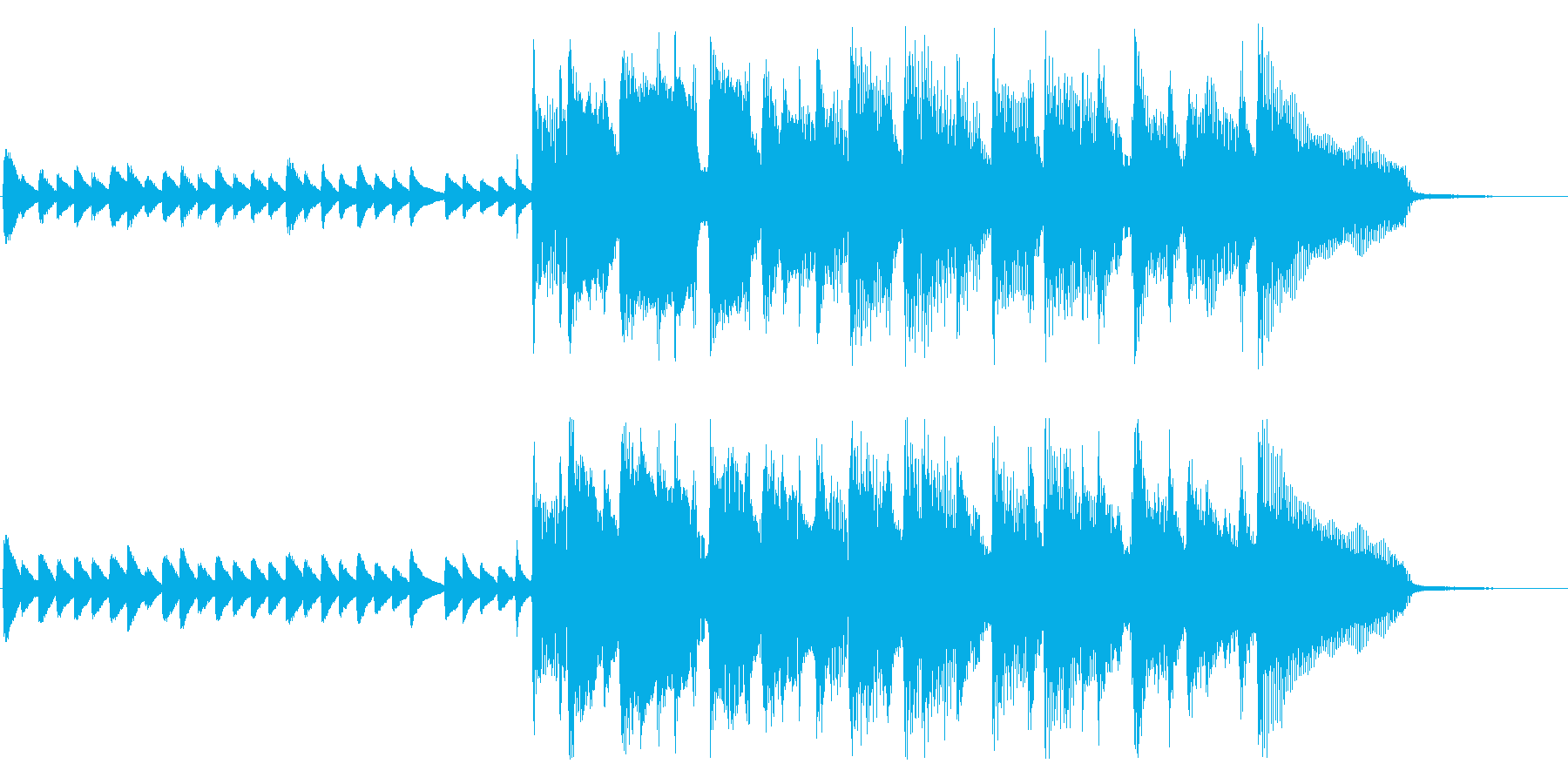 かわいい、ポップで跳ねるような明るい楽曲の再生済みの波形