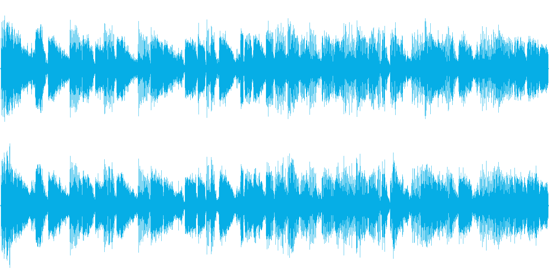 ハウス系のドラムを強調した楽曲です。の再生済みの波形