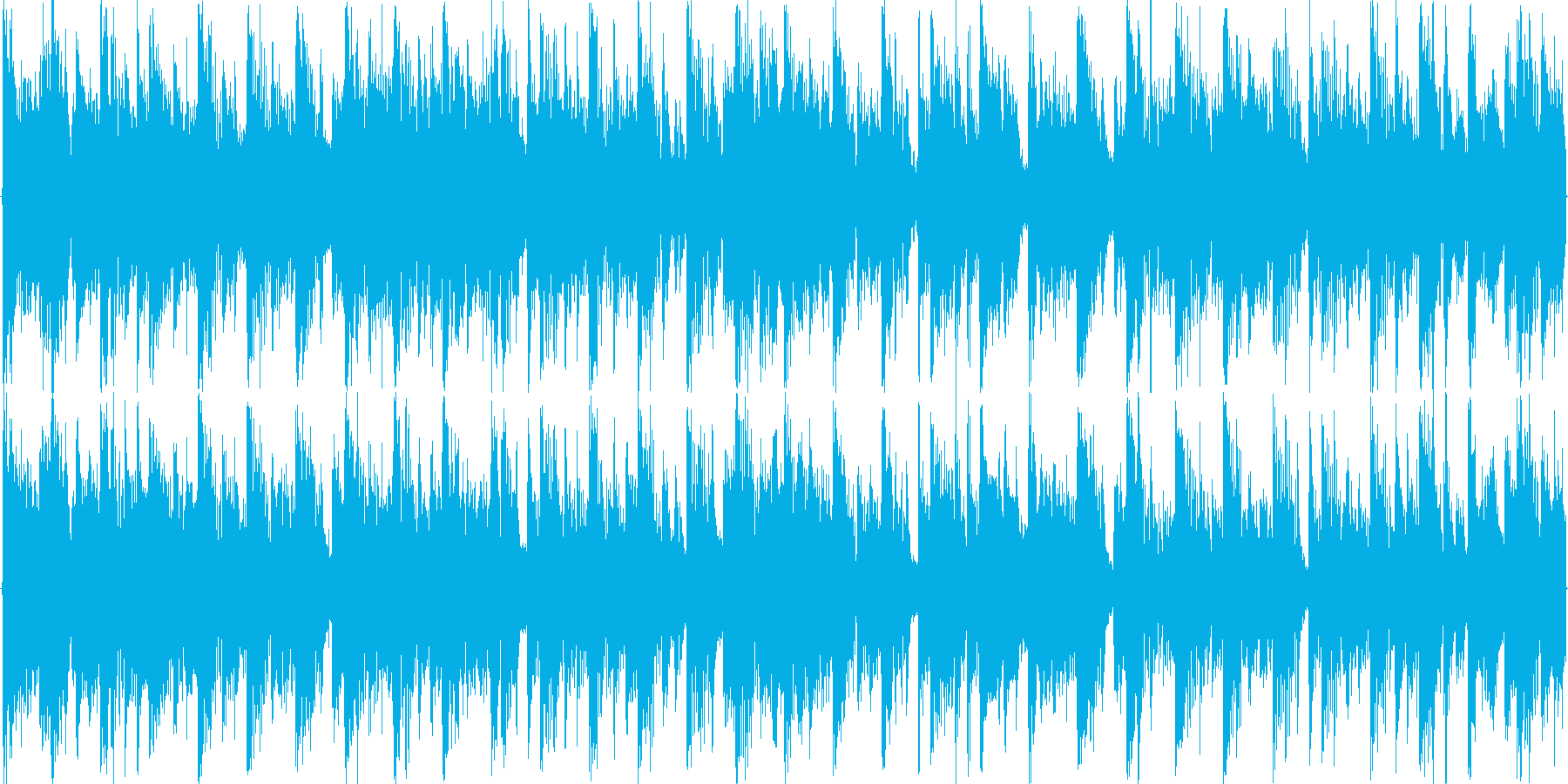 リズミックなイメージをした楽曲です。の再生済みの波形