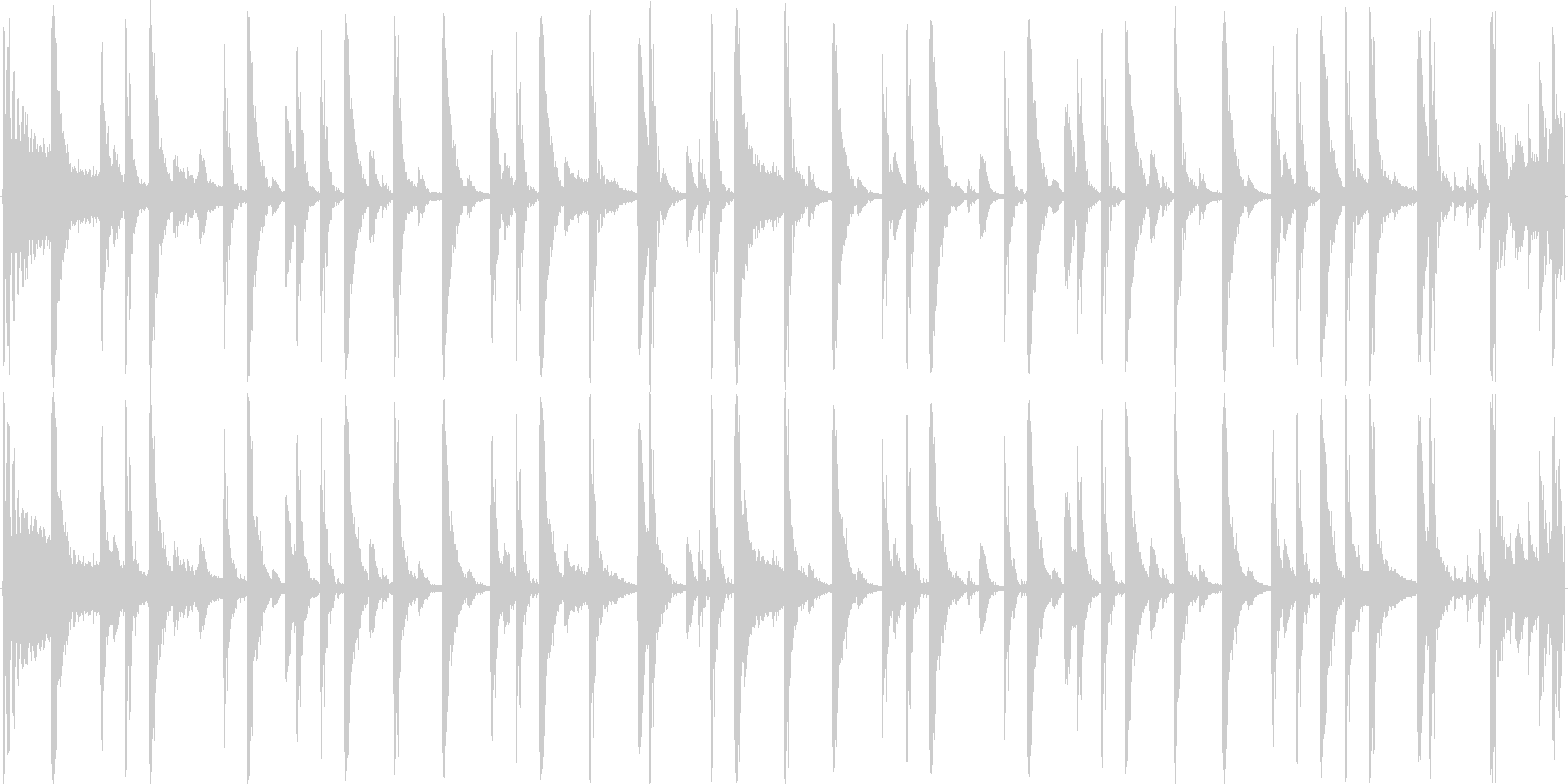 ロックのドラムをイメージした楽曲です。の未再生の波形