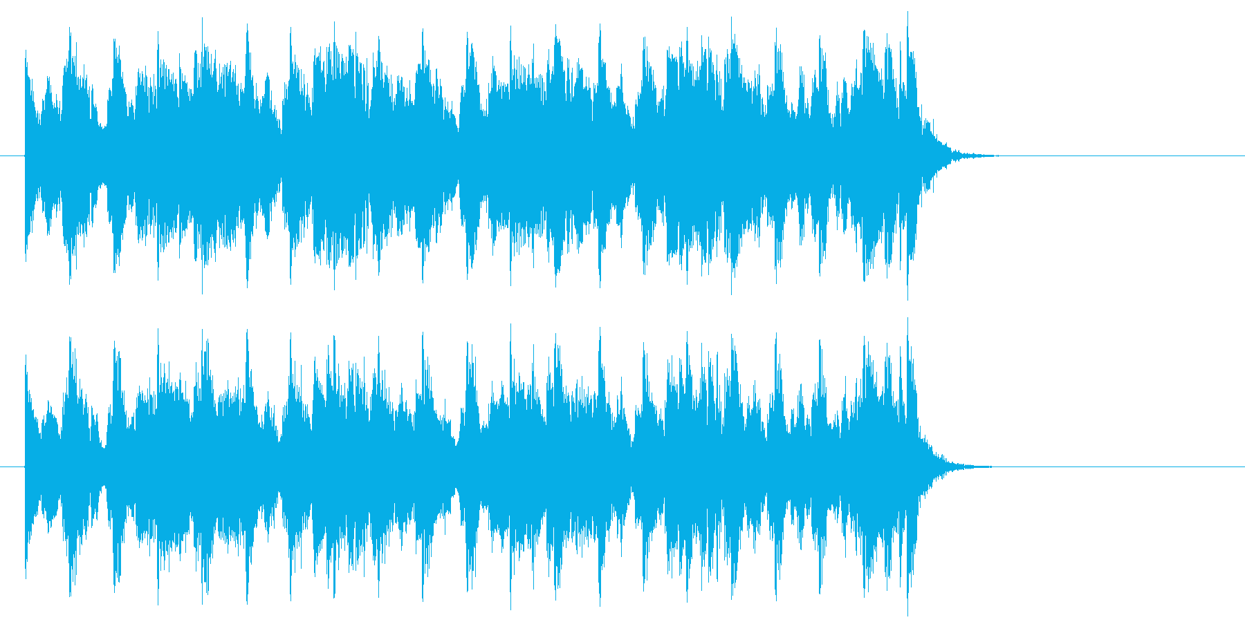 ほのぼのしたポップジャズ(サビ)の再生済みの波形