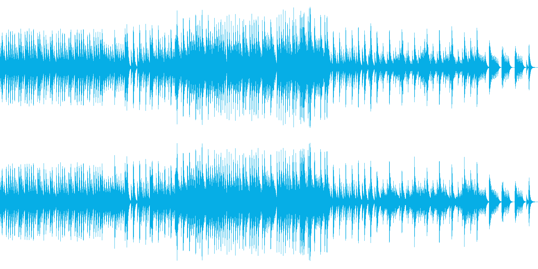 五日間の世界 音色2【優しいオルゴール】の再生済みの波形