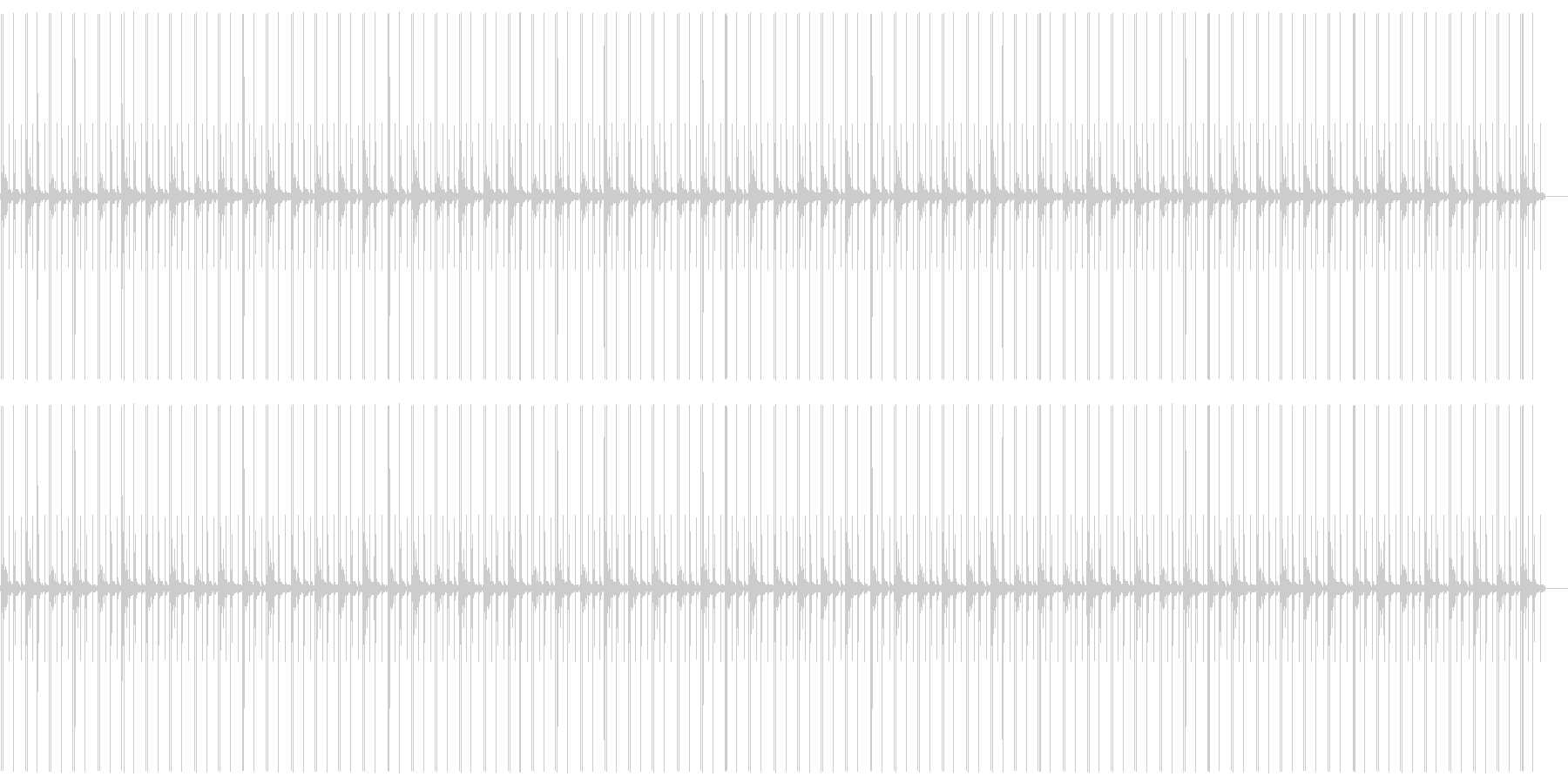 足音でカウントの未再生の波形
