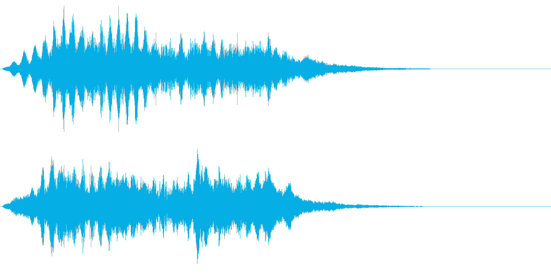 ホラー音 心霊番組の演出 不安な音 不吉の再生済みの波形