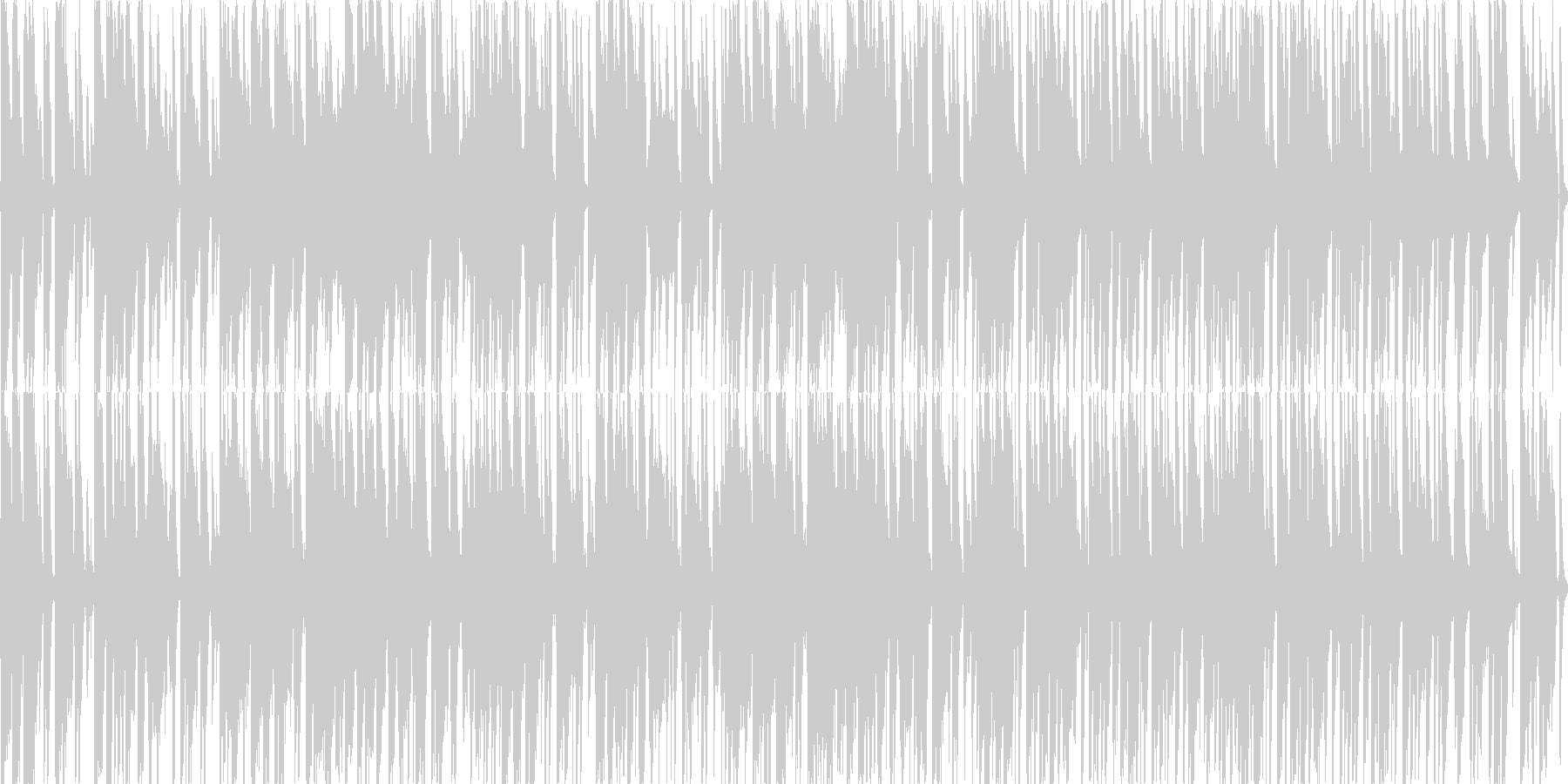 猫系のほのぼのした明るく軽快なループ曲の未再生の波形