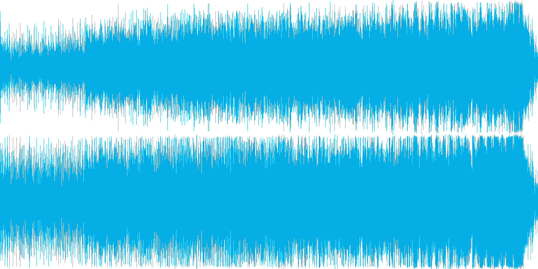 意欲や士気が高まりそうな曲の再生済みの波形