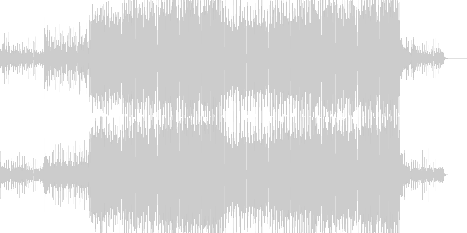 不思議な雰囲気を表現したい個所のBGM…の未再生の波形