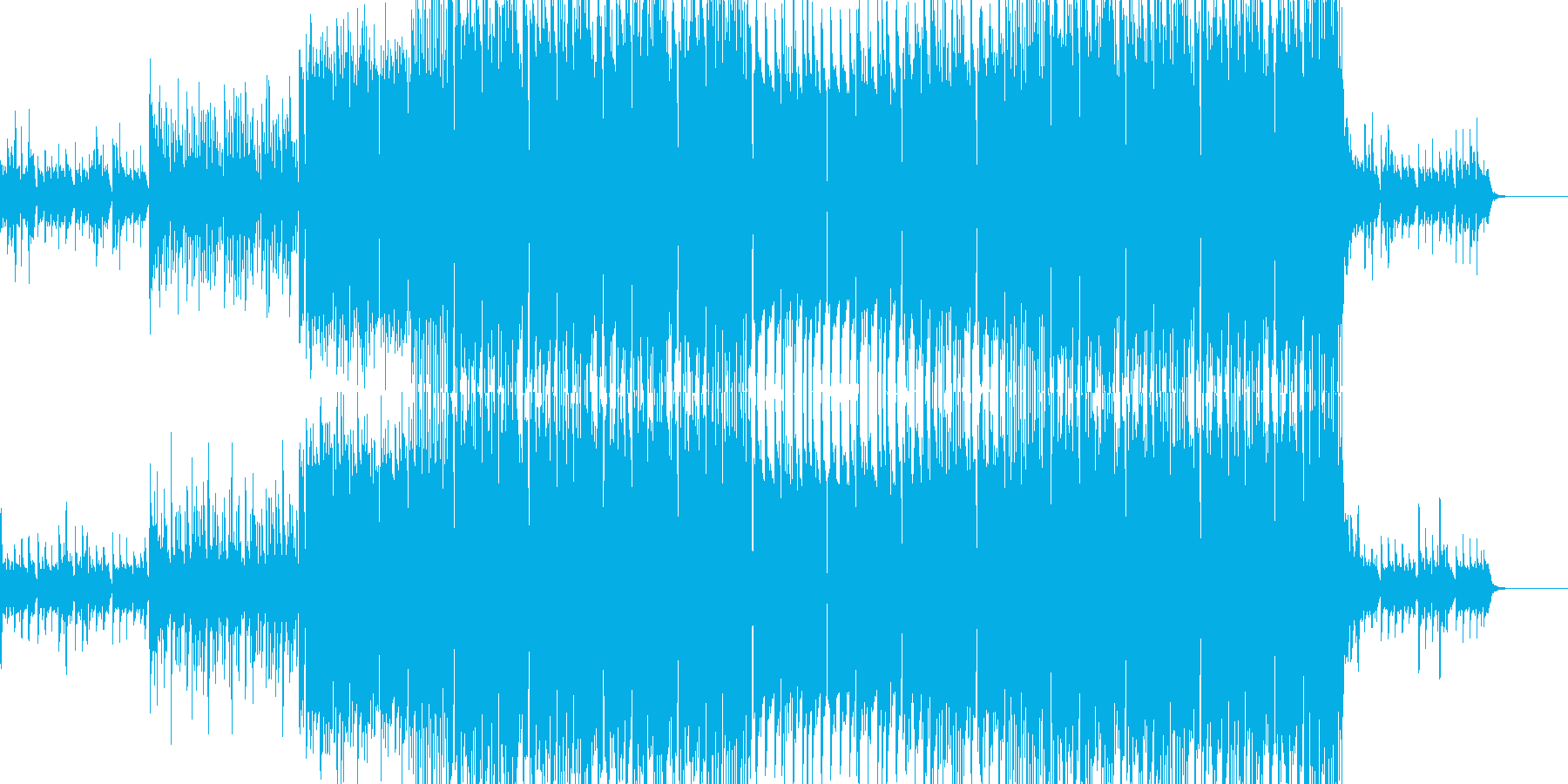 不思議な雰囲気を表現したい個所のBGM…の再生済みの波形
