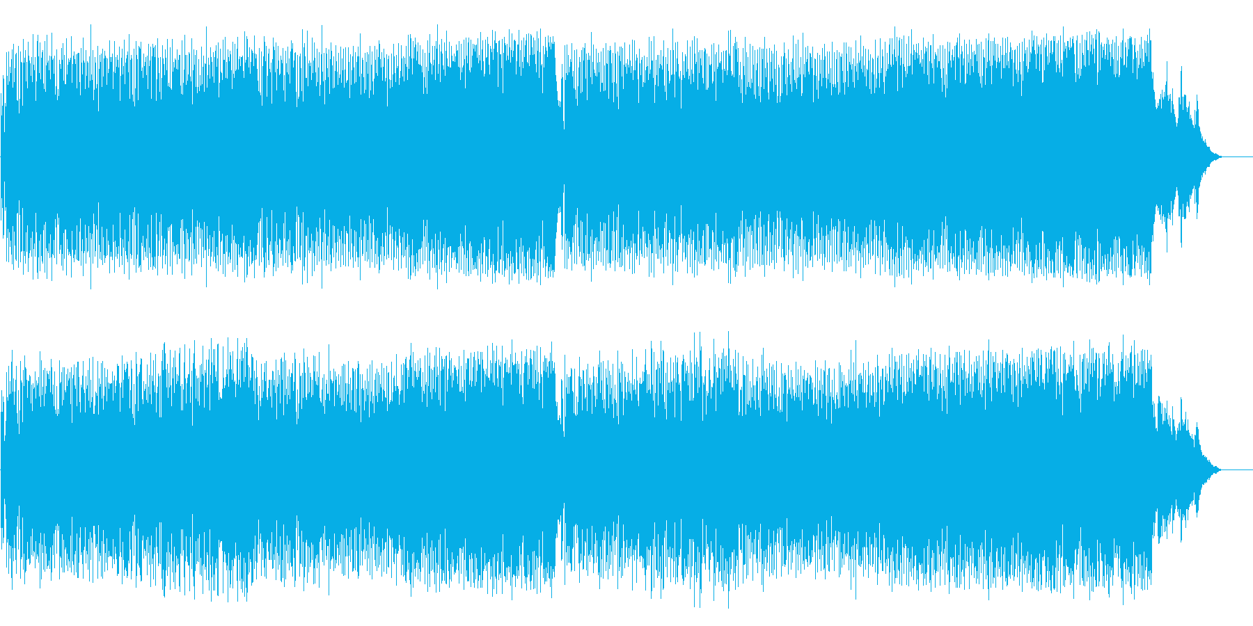 出発のエンディングBGM(フルサイズ)の再生済みの波形