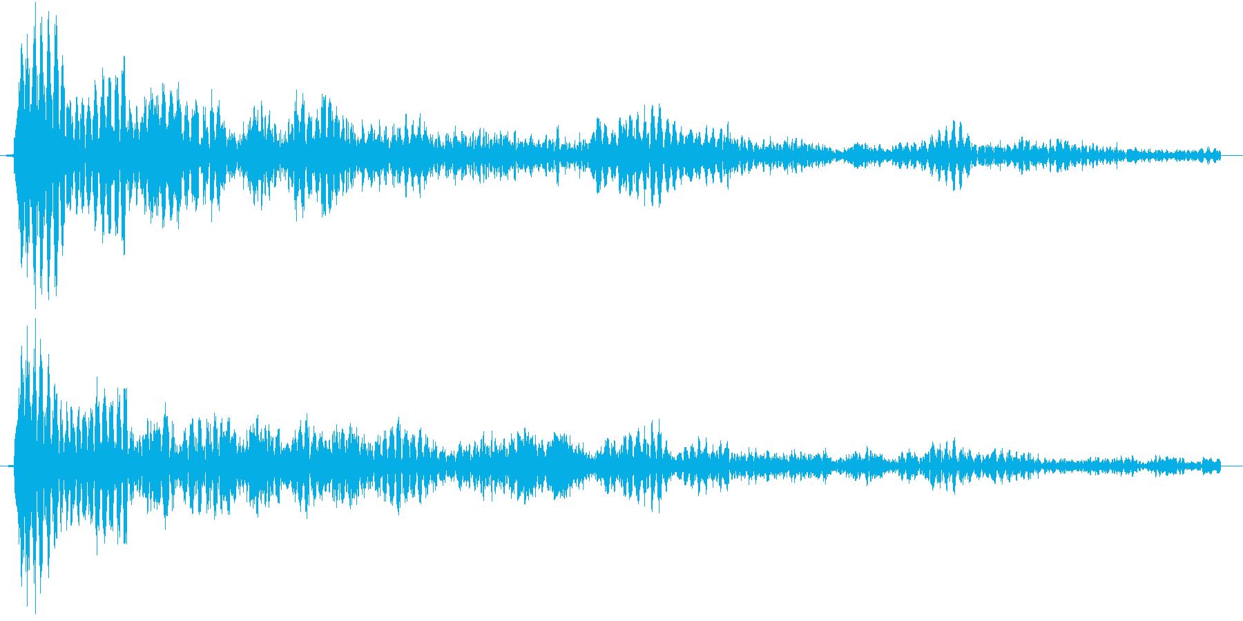 クリスタルのような幻想的な選択、効果音の再生済みの波形