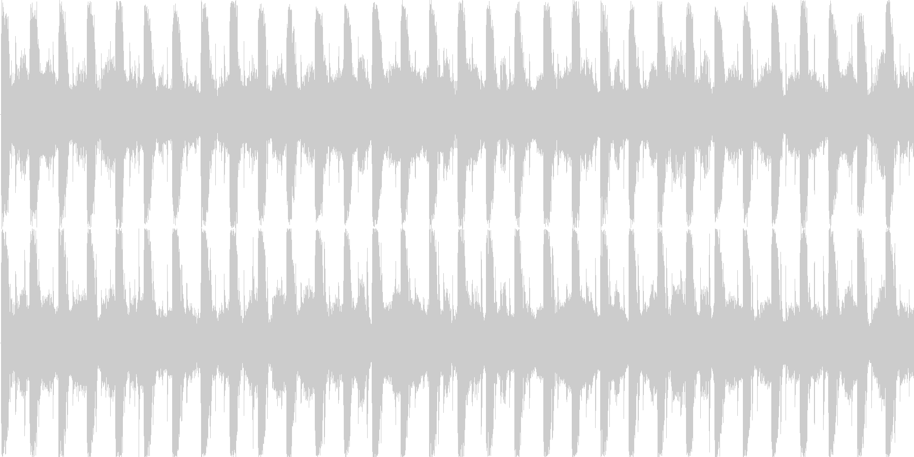 リズムを強調した楽曲です。の未再生の波形